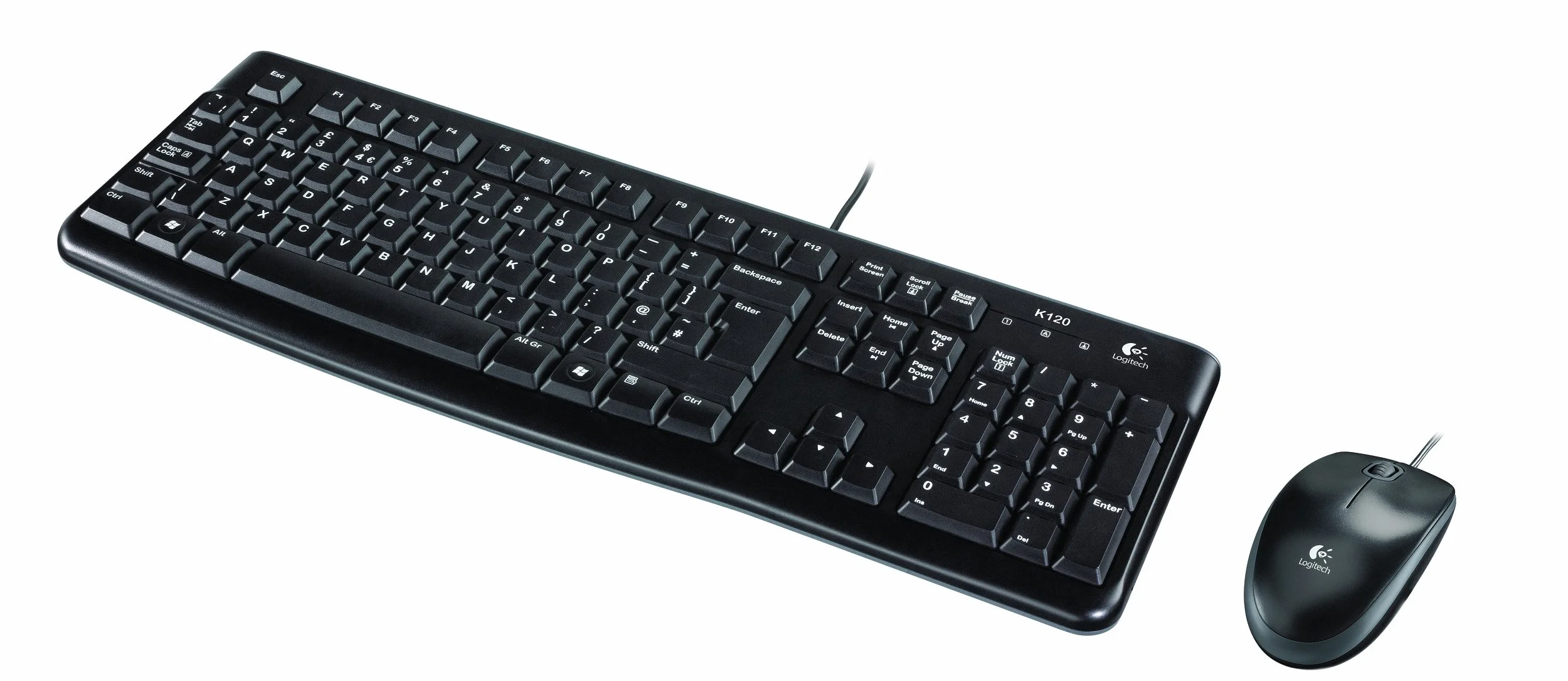 Logitech MK120 con cavo tastiera e mouse for Windows - ESP QWERTY