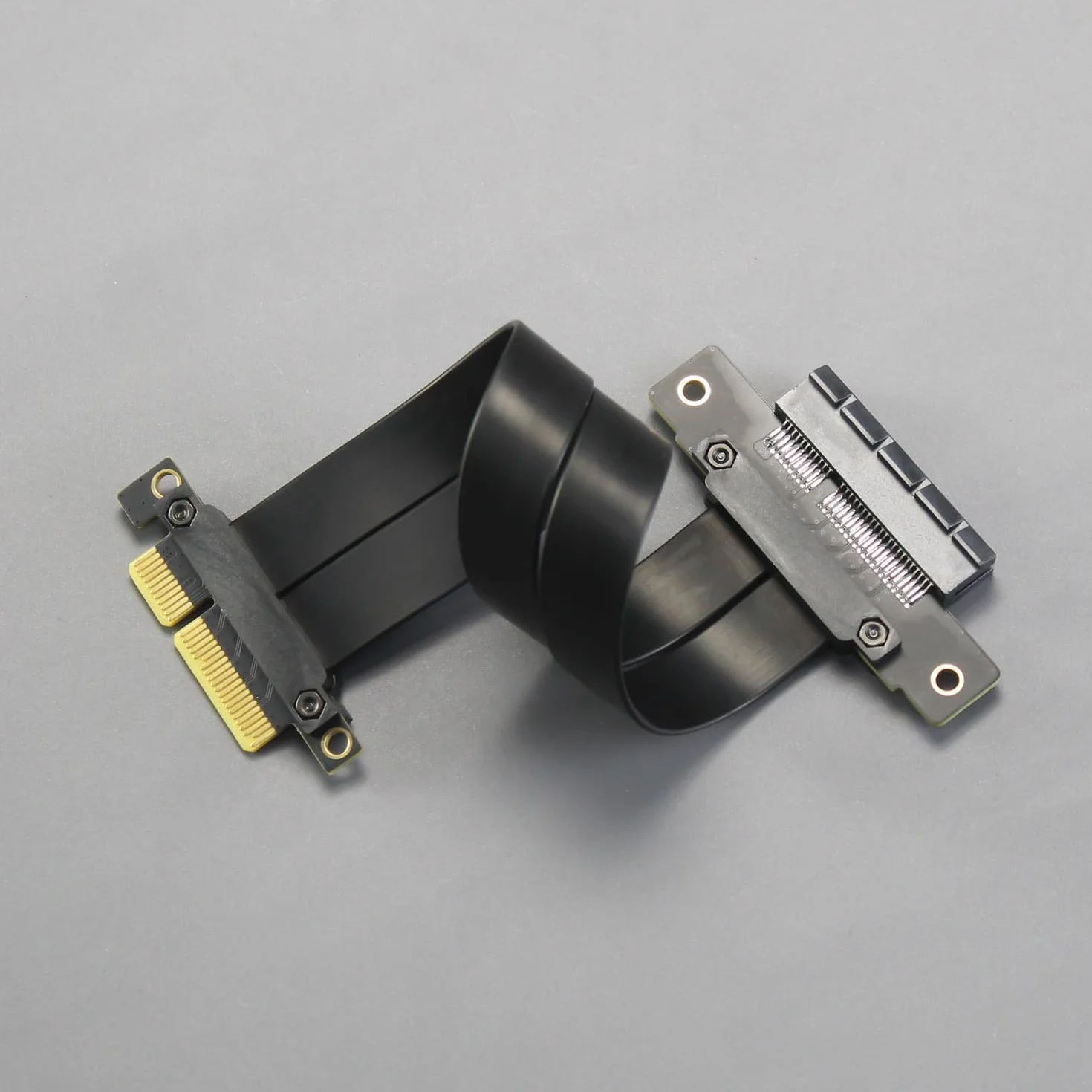 GLOTRENDS 200mm PCIe 4.0 X4 Cavo Riser per M.2, WiFi, Firewire, USB, schede audio, ecc.