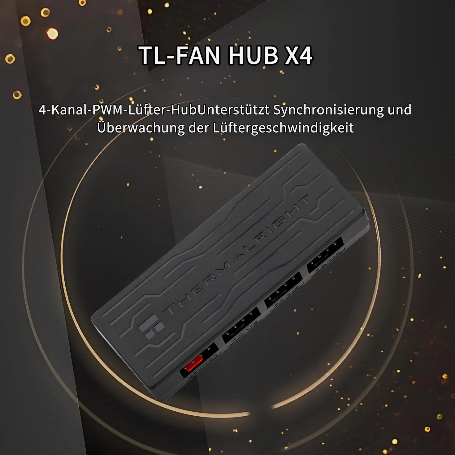 Thermalright FAN HUB X4 Controller Ventola PC 4 Pin 12 V PWM SATA