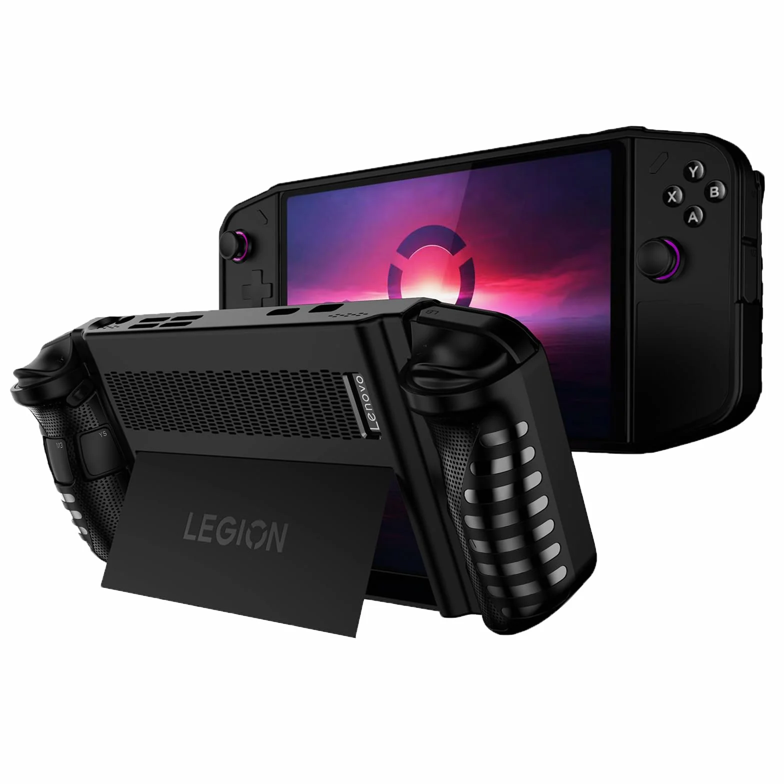 Custodia Protettiva per Lenovo Legion Go 8.8" 2023 PC da Gioco Portatile,TPU Grip Borsa Guscio Posteriore Accessori con Presa Ergonomica per Legion Go Gaming Handheld(Nero)