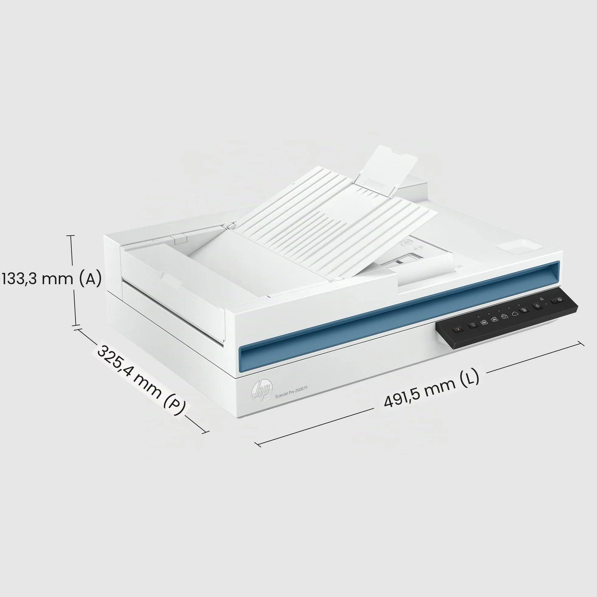 HP Scanjet Pro 2600 f1 Scanner a Superficie Piana ADF Fronte/Retro 1200 dpi USB Bianco