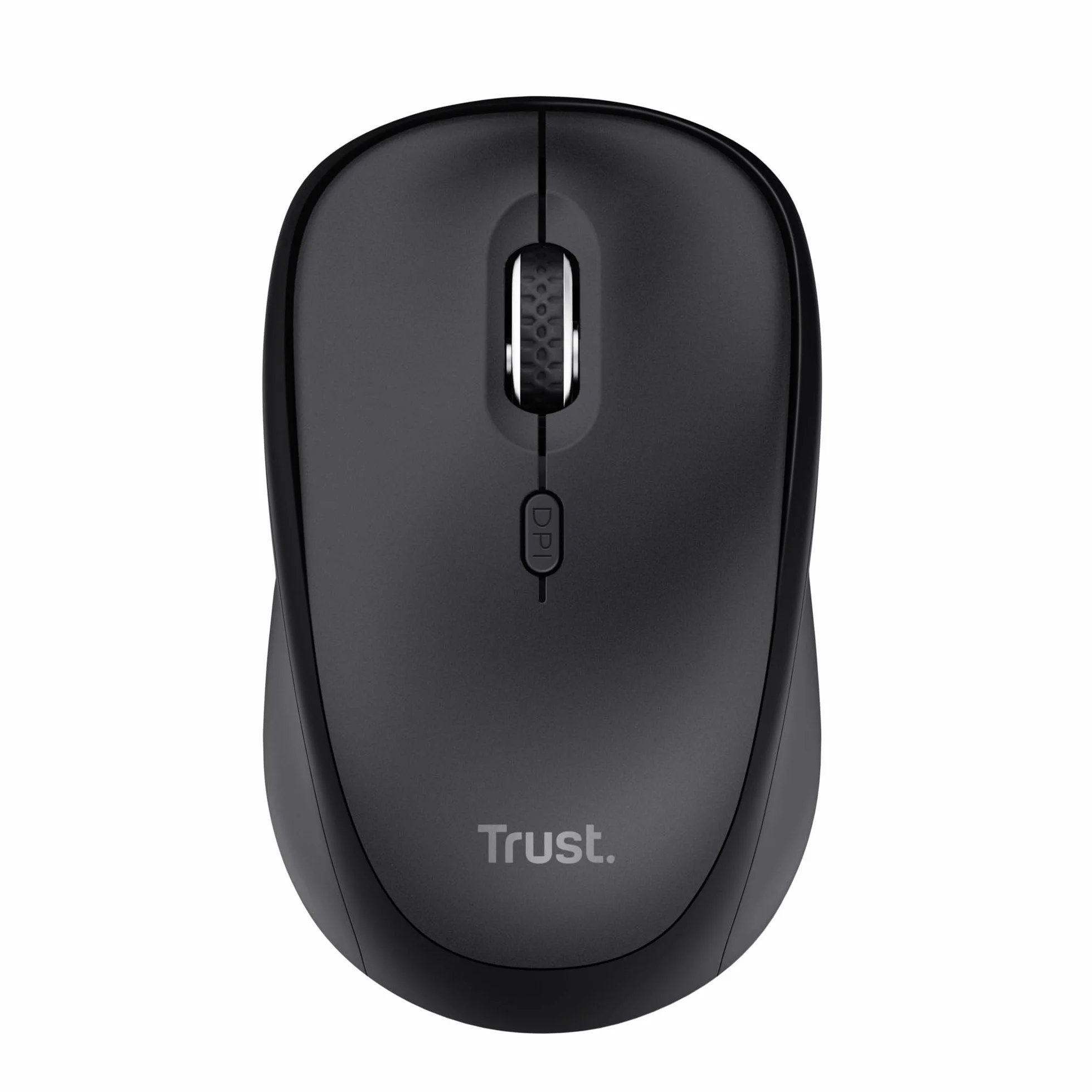 Trust Ymo II Set Tastiera e Mouse Wireless Silenziosi Italiano QWERTY, Tasti a Profilo Ribassato, Resistente agli Sversamenti, Unico Ricevitore USB, Nero