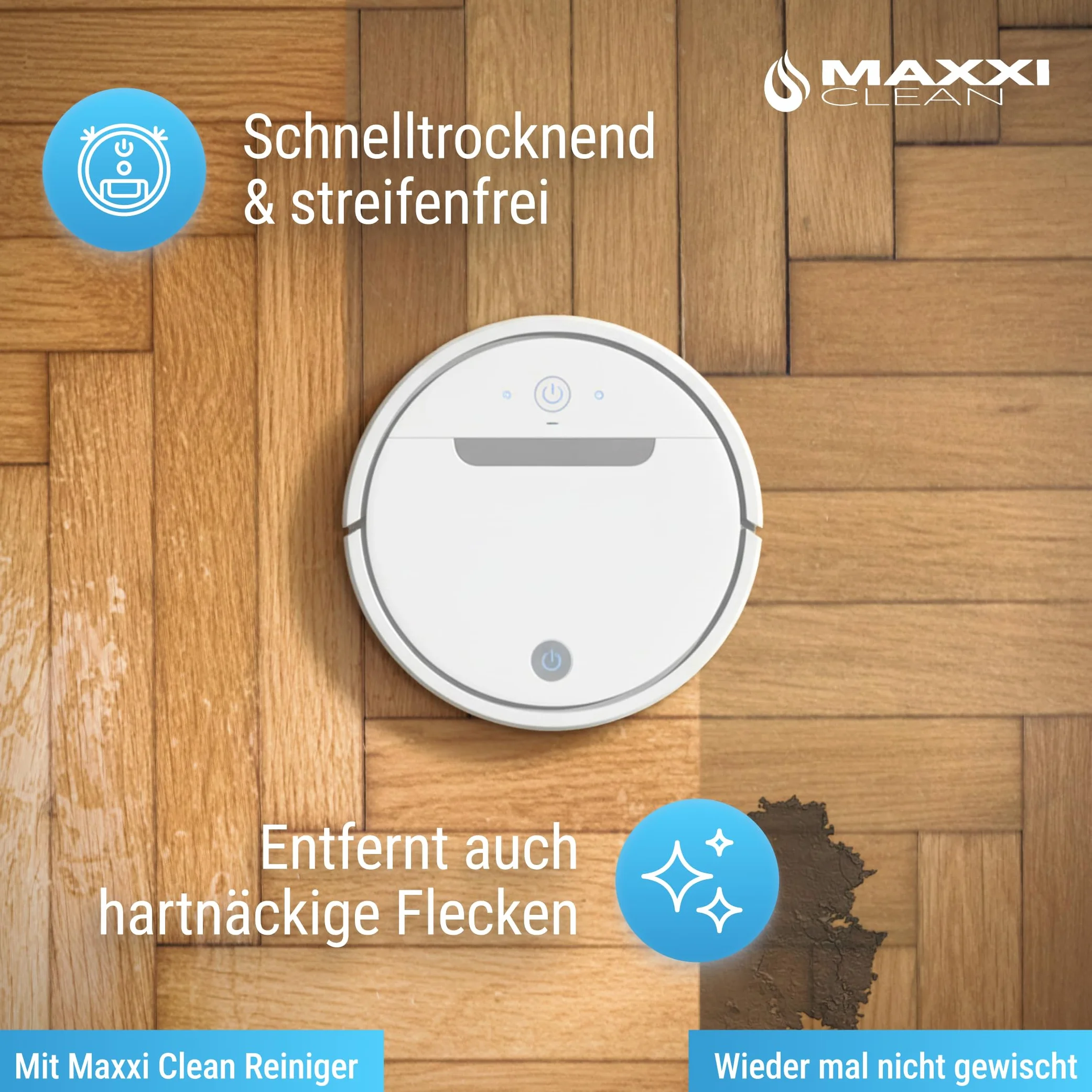 Maxxi Clean Detergente 750 ml per robot di pulizia - detergente pavimenti concentrato