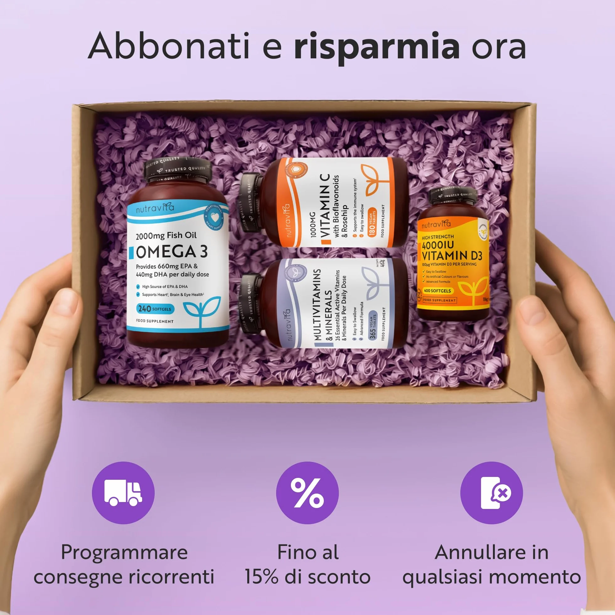 Nutravita Acido Alfa Lipoico 650 mg 120 Capsule Vegane Integratore Alta Concentrazione