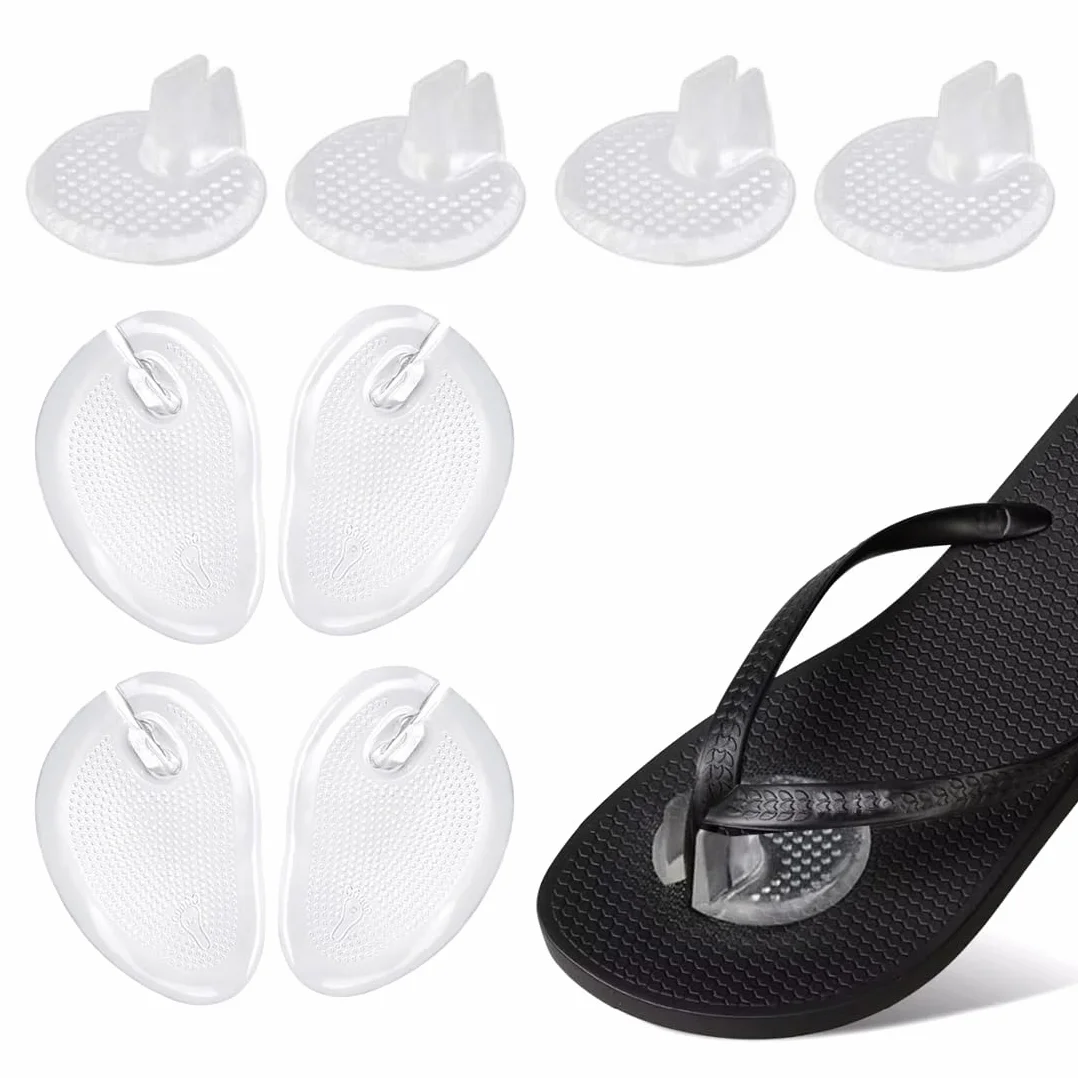 Protezione Dita Piedi Silicone per Infradito, Salvadita Piedi Gel Antiscivolo Riutilizzabile, 4 Paia