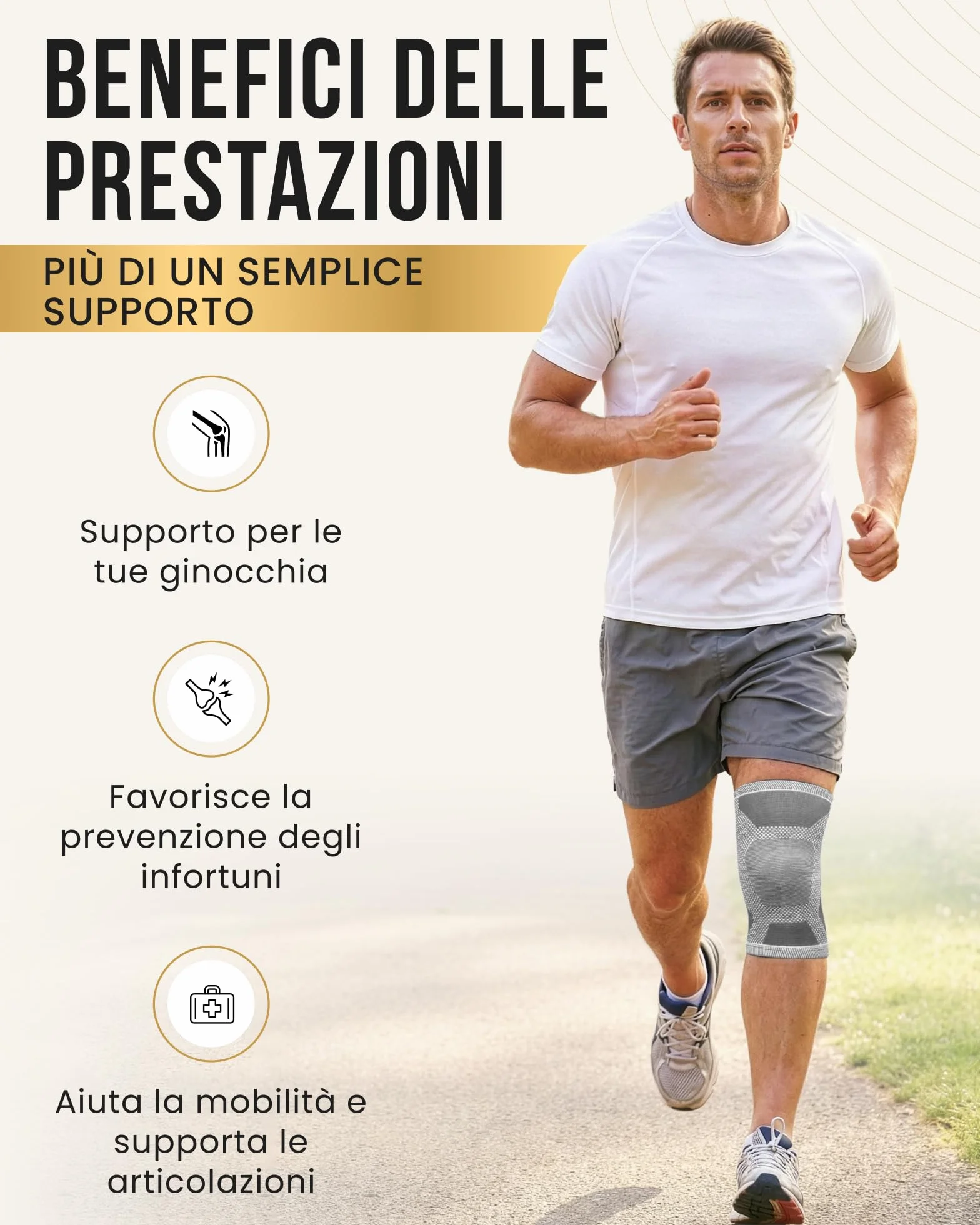 MagnetRX Magnetoterapia Ginocchio Ginocchiera Magnetica Terapeutica Confezione da 2 Taglia L