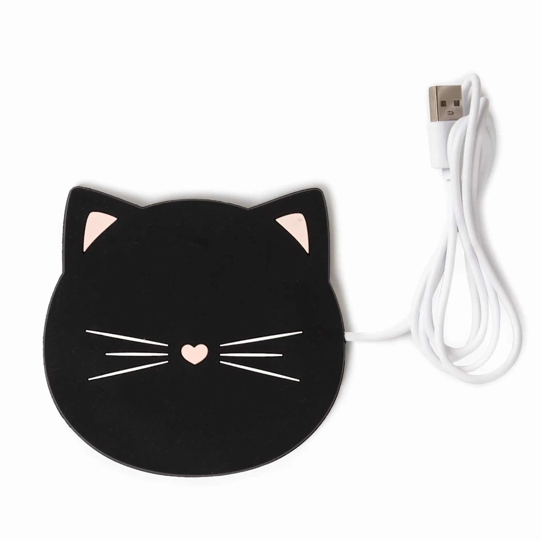 Legami - Scalda Tazza Usb, Warm it up, 10x10 cm, in Vinile, Ideale per Tazze e Bicchieri con Fondo Piatto, Ingresso USB, Tema Kitty