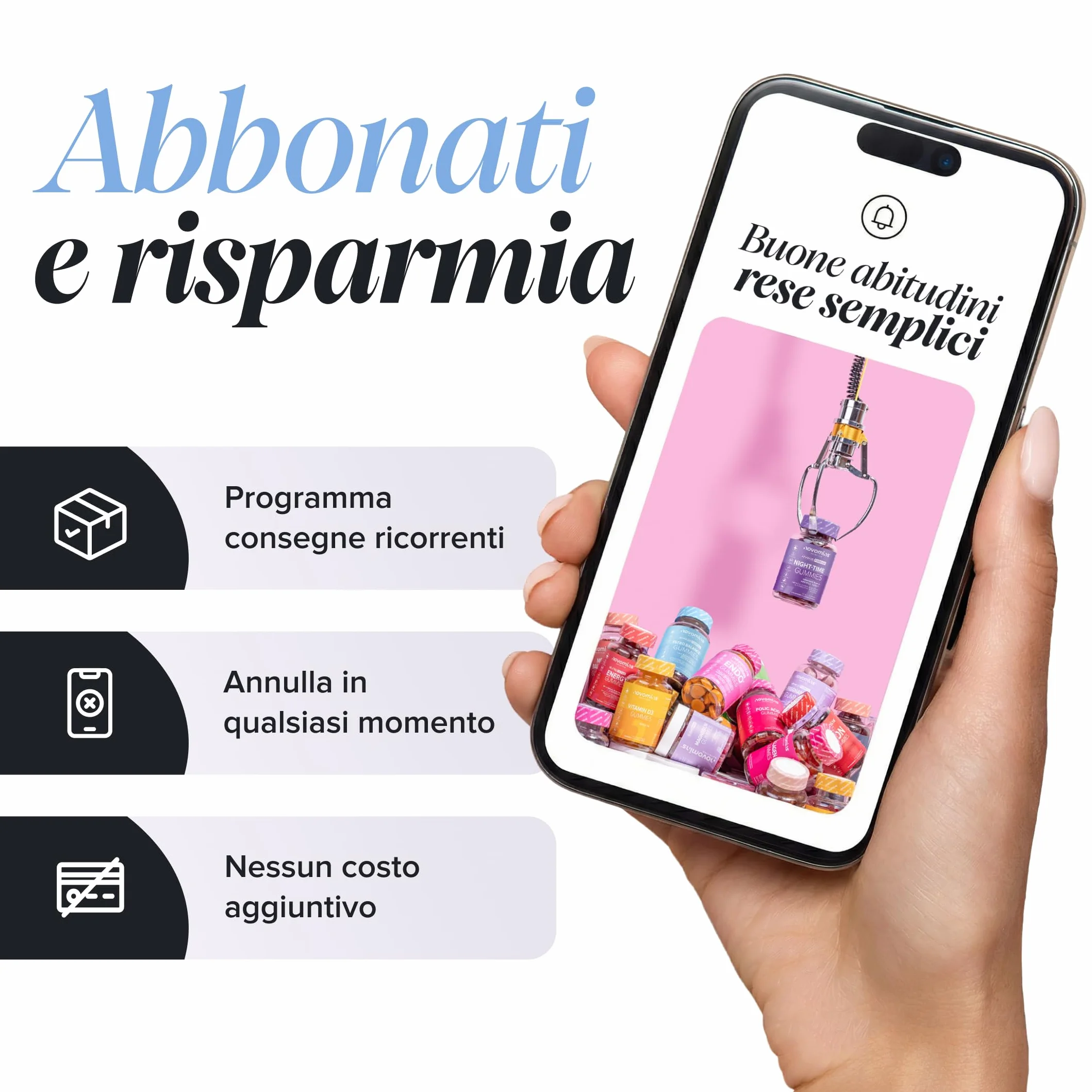 Probiotici Bambini Gommose Fermenti Lattici con Vitamina D3 & Calcio Benessere Intestinale Difese 30 Gommose Novomins