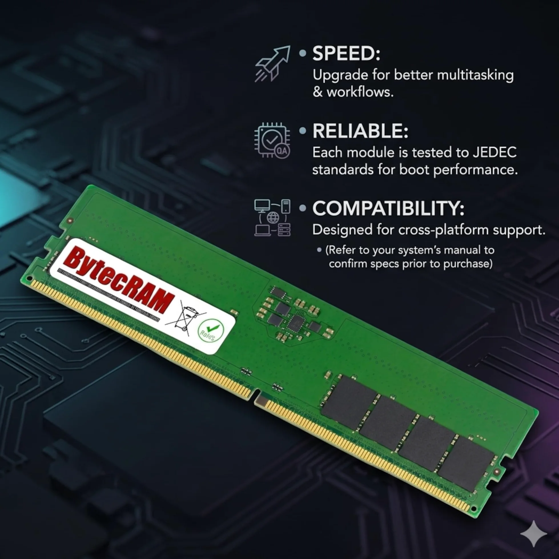 Memoria NAS 8GB D4ES03-8G di ricambio per Synology DS925+ DDR4 2666MHz ECC SODIMM NAS