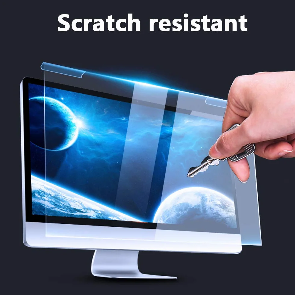 FiiMoo 20-22 Pollici Computer Universale Filtro Anti Luce Blu, Pellicola Filtrante Anti-UV per la Protezione degli Occhi per Monitor & Desktop PC 20, 21,5, 22 Pollici (19.88 x 12.59 inch/16:9/16:10)