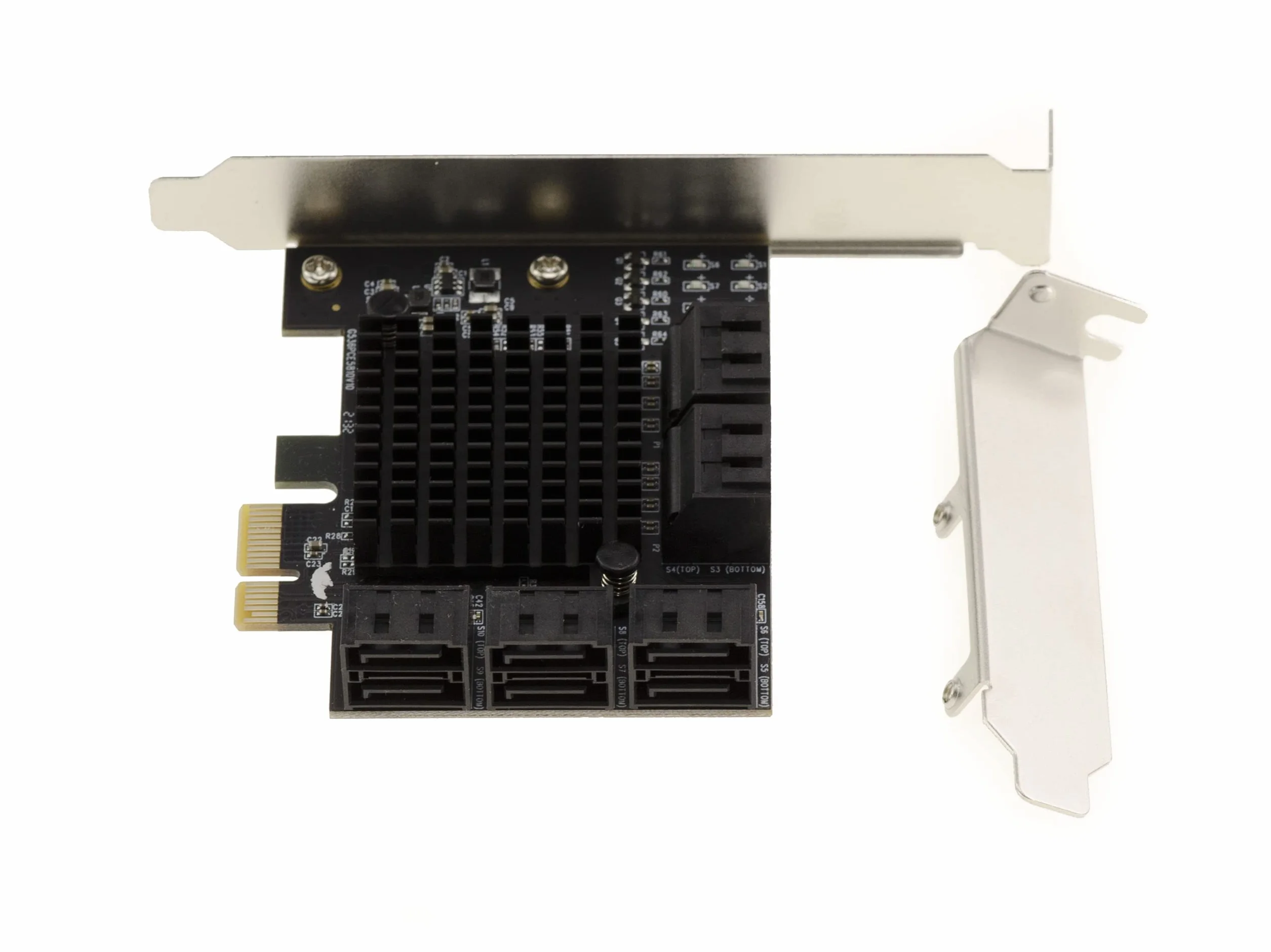 KALEA-INFORMATIQUE Scheda controller PCI Express PCIe 3.0 x1 a 10 porte per dischi rigidi SATA. Avviabile, con chipset JMB575.
