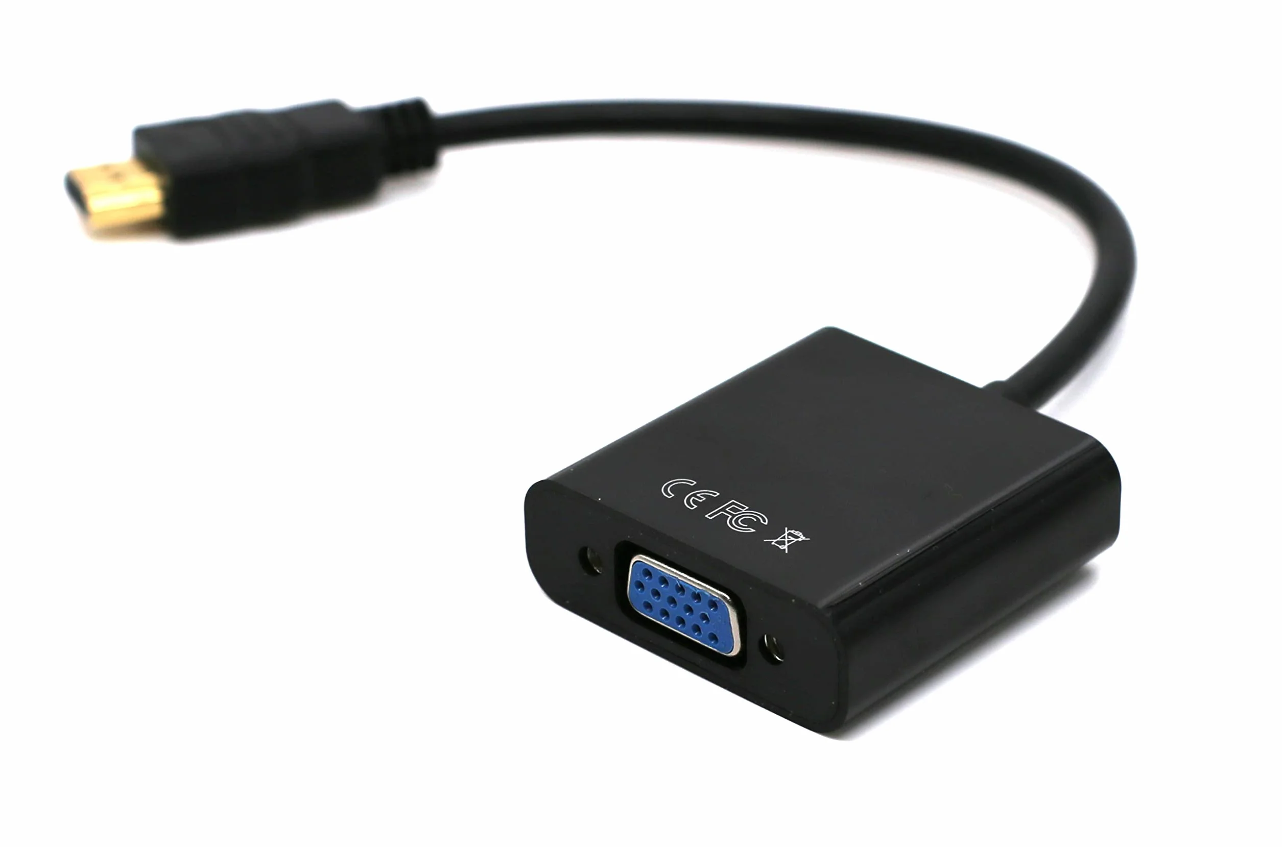 DigitalTech® Adattatore da HDMI a VGA 1080P Convertitore Maschio a Femmina per Monitor, Computer, Portatile, Proiettore, Tablet, Laptop, ultrabook, Chromebook, PS3, Xbox One, Xbox 360, Wii U