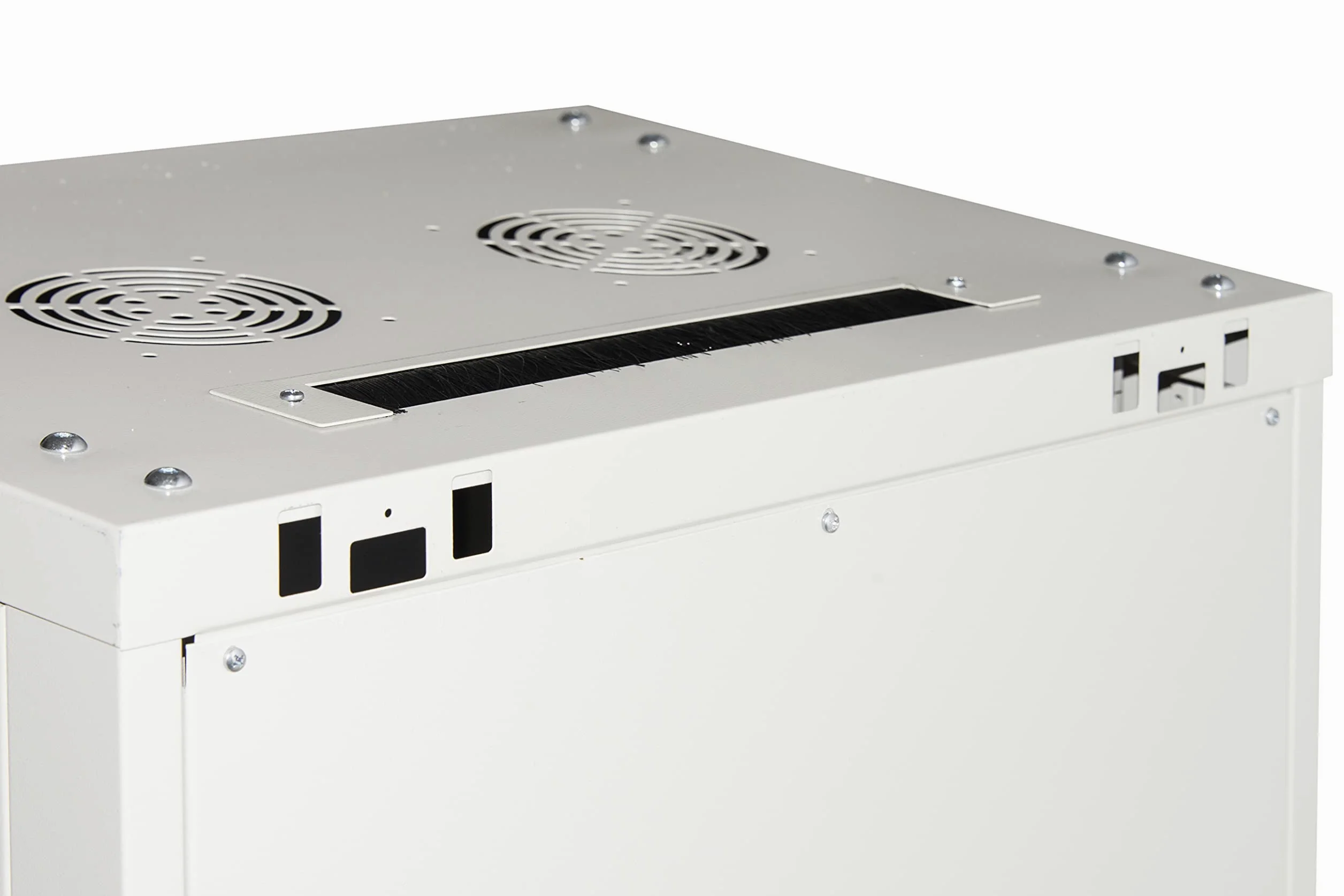 ARMADIO RACK 19" 15 UNITA' DA MURO (A) 770 x (L) 600 x (P) 450 GRIGIO DISASSEMBLATO PORTA VETRO