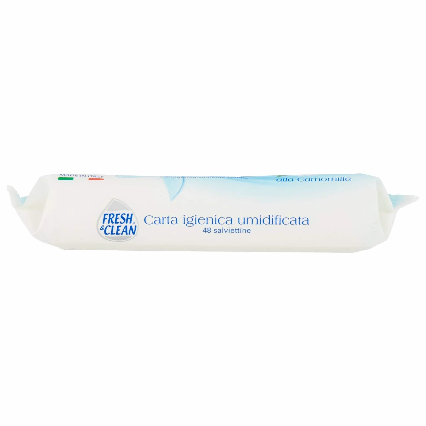 Fresh & Clean Carta Igienica Umidificata 48 pezzi Azione Emolliente Lenitiva