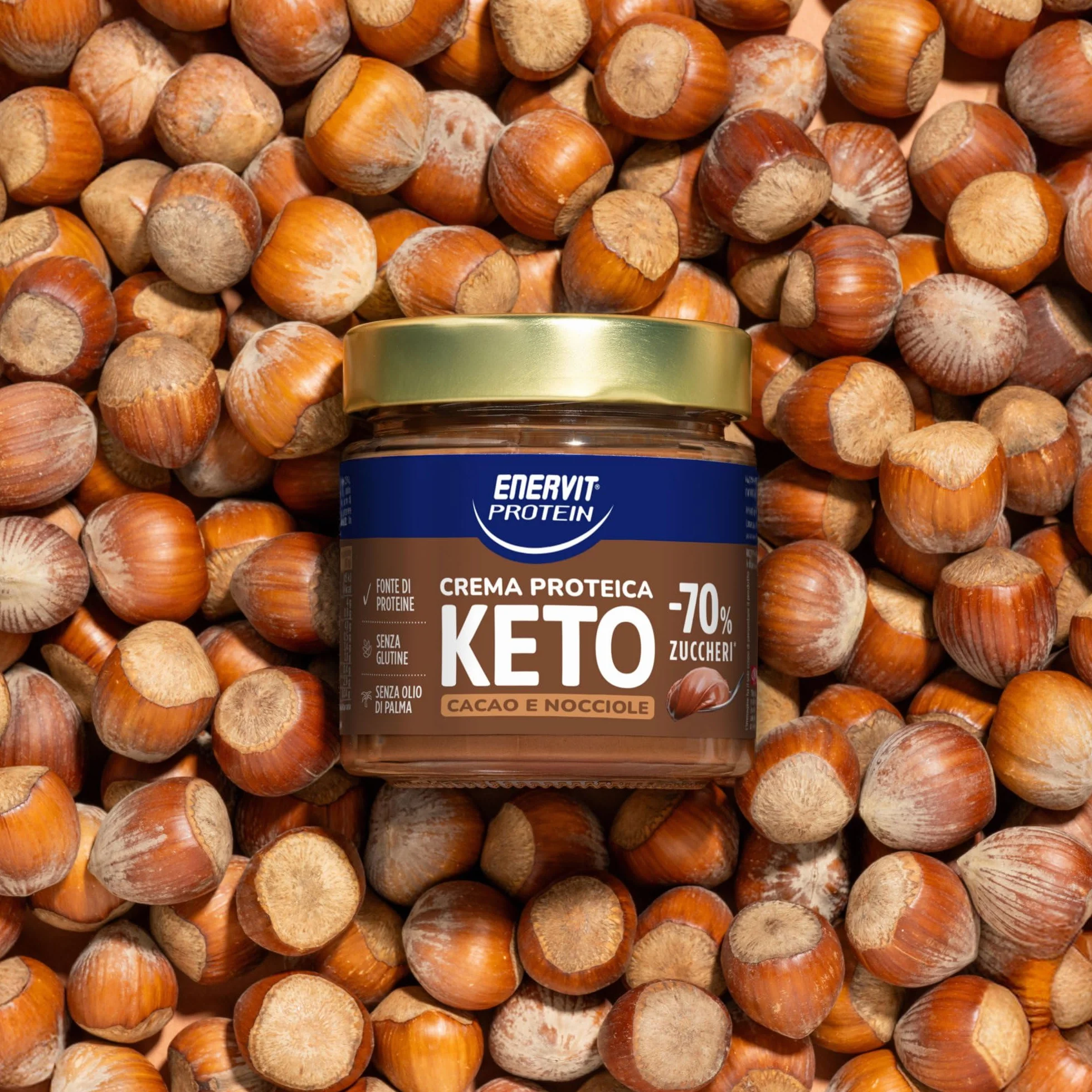 Enervit Protein Cream Keto Cacao e Nocciole Crema Proteica Spalmabile 180gr