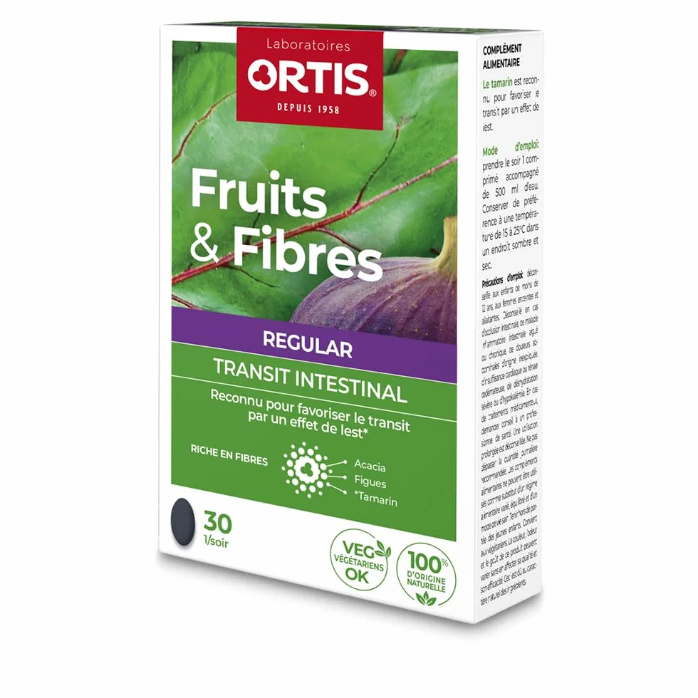 Ortis Frutta & Fibre Classico 30 Compresse - Pigrizia Intestinale
