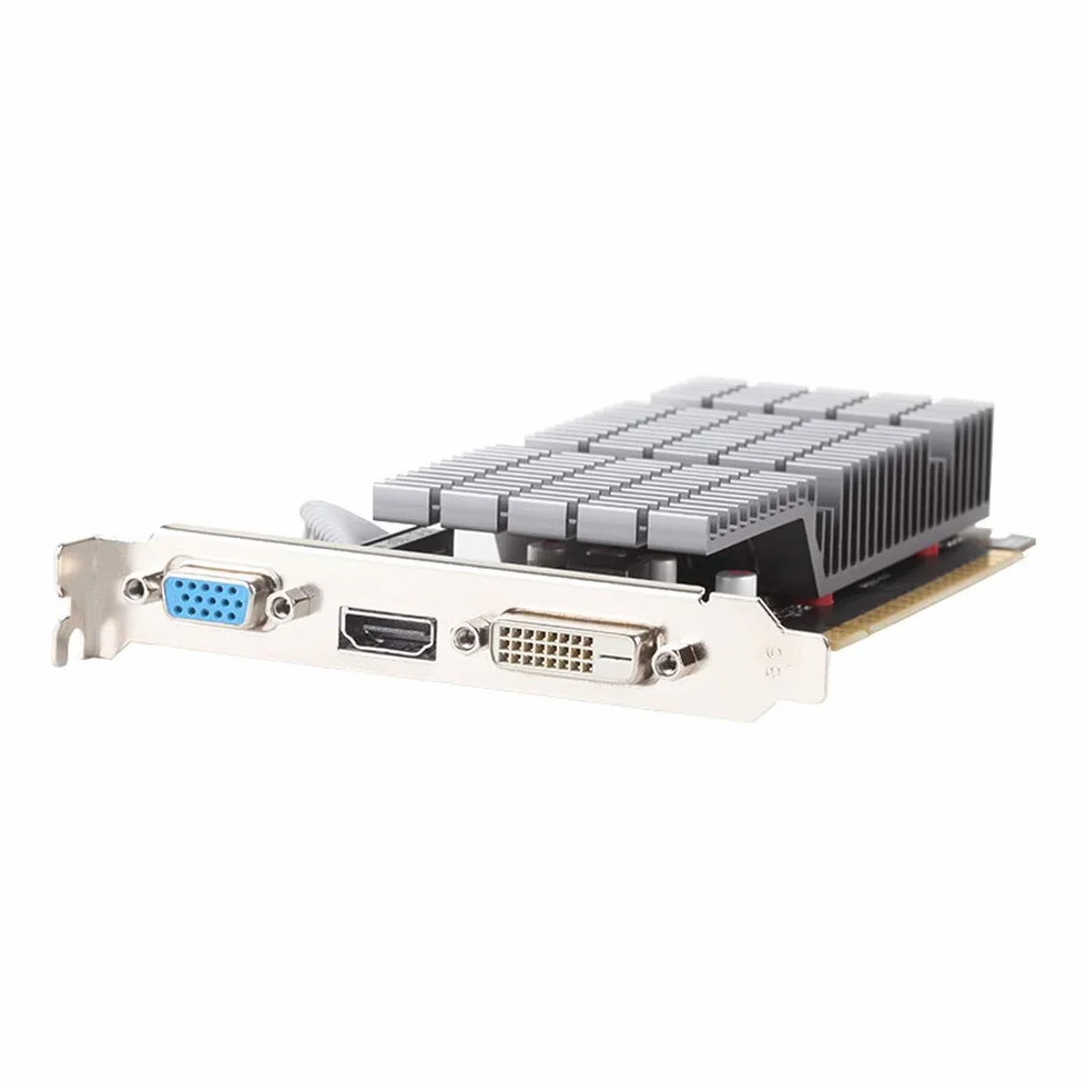 maxsun Scheda Video NVIDIA GEFORCE GT 710 2GB Scheda grafica GPU,Low Profile per HTPC Compatti e Build Low Profile Passive, Incluso Bracket Aggiuntivo I/O
