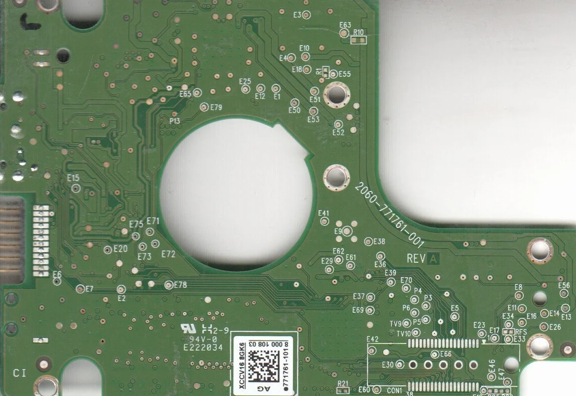 WD10TMVW-11ZSMS4, 771761-101 AG, WD USB 2.5 PCB Circuito