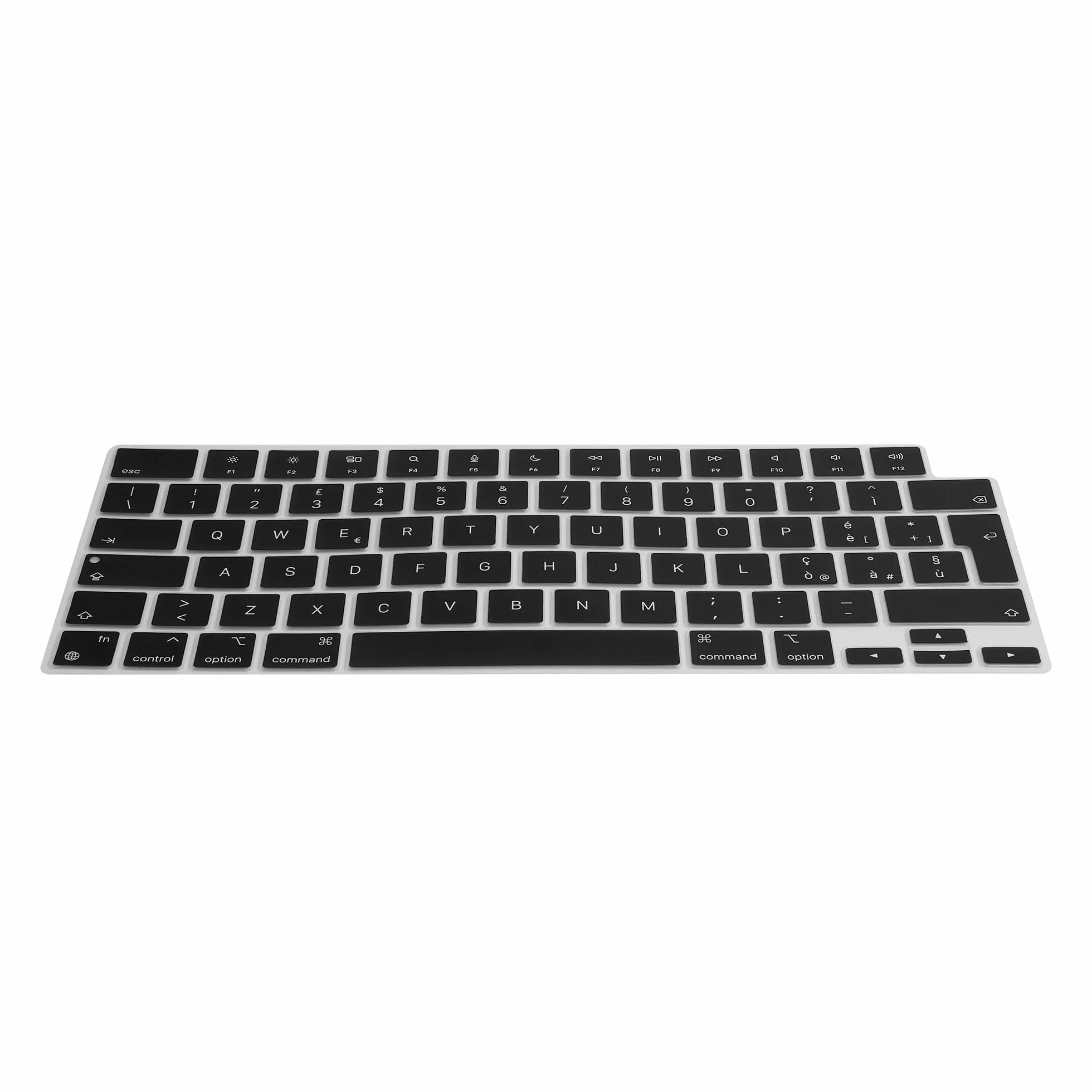 kwmobile Protezione Tastiera Italiana Compatibile con Apple MacBook Air 13 M4 2025 A3240 - Cover Tastiera Italiano - Copertina Silicone Nero