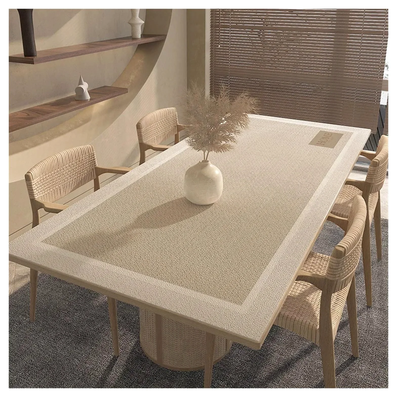 Tappetino da scrivania in pelle Tovaglia in pelle vintage, impermeabile, termoisolante, facile da pulire, decorazione for la casa(Color 9,80 * 140cm)