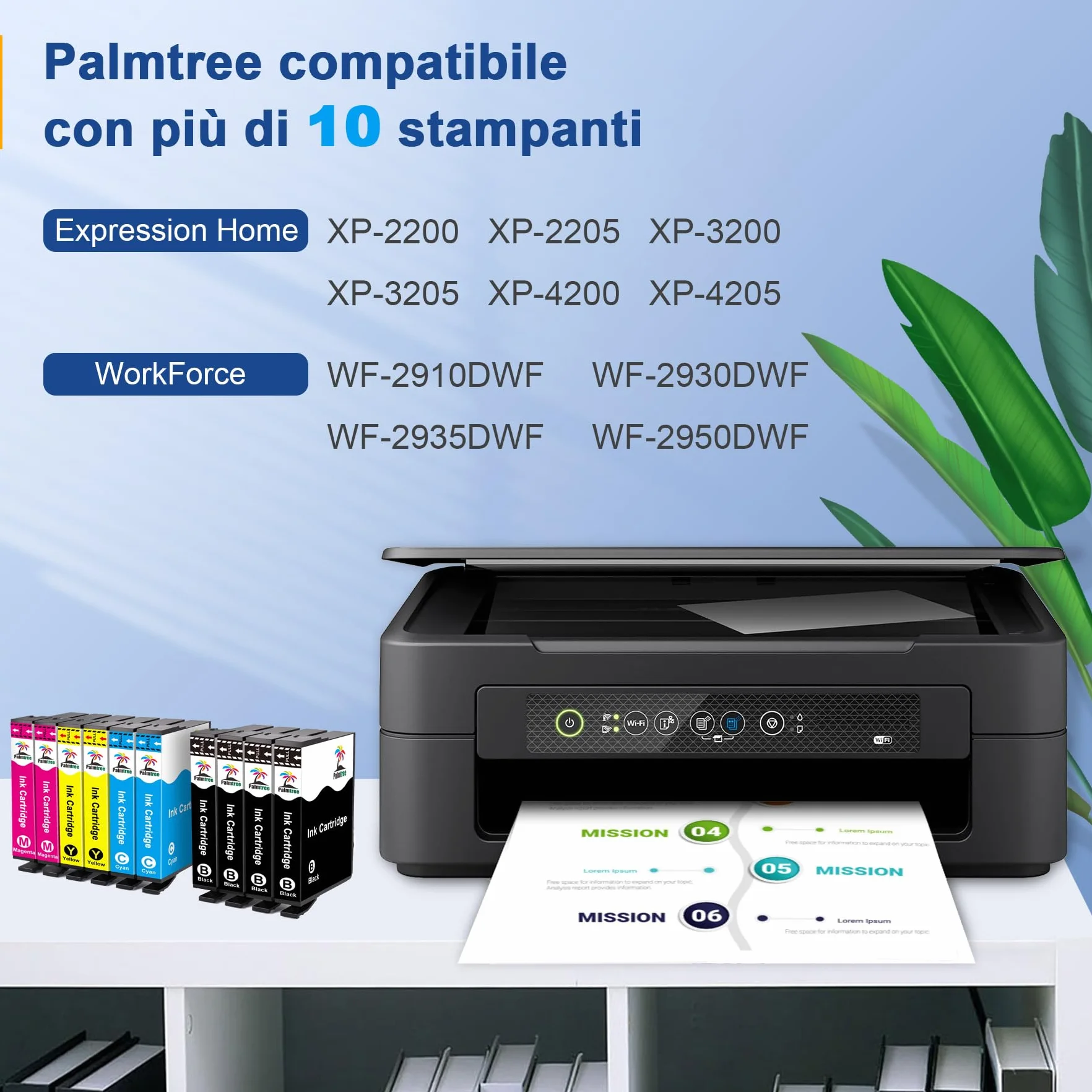 Cartucce di Inchiostro Sostitutive Compatibili 604XL per Epson XP 2200 WF 2930