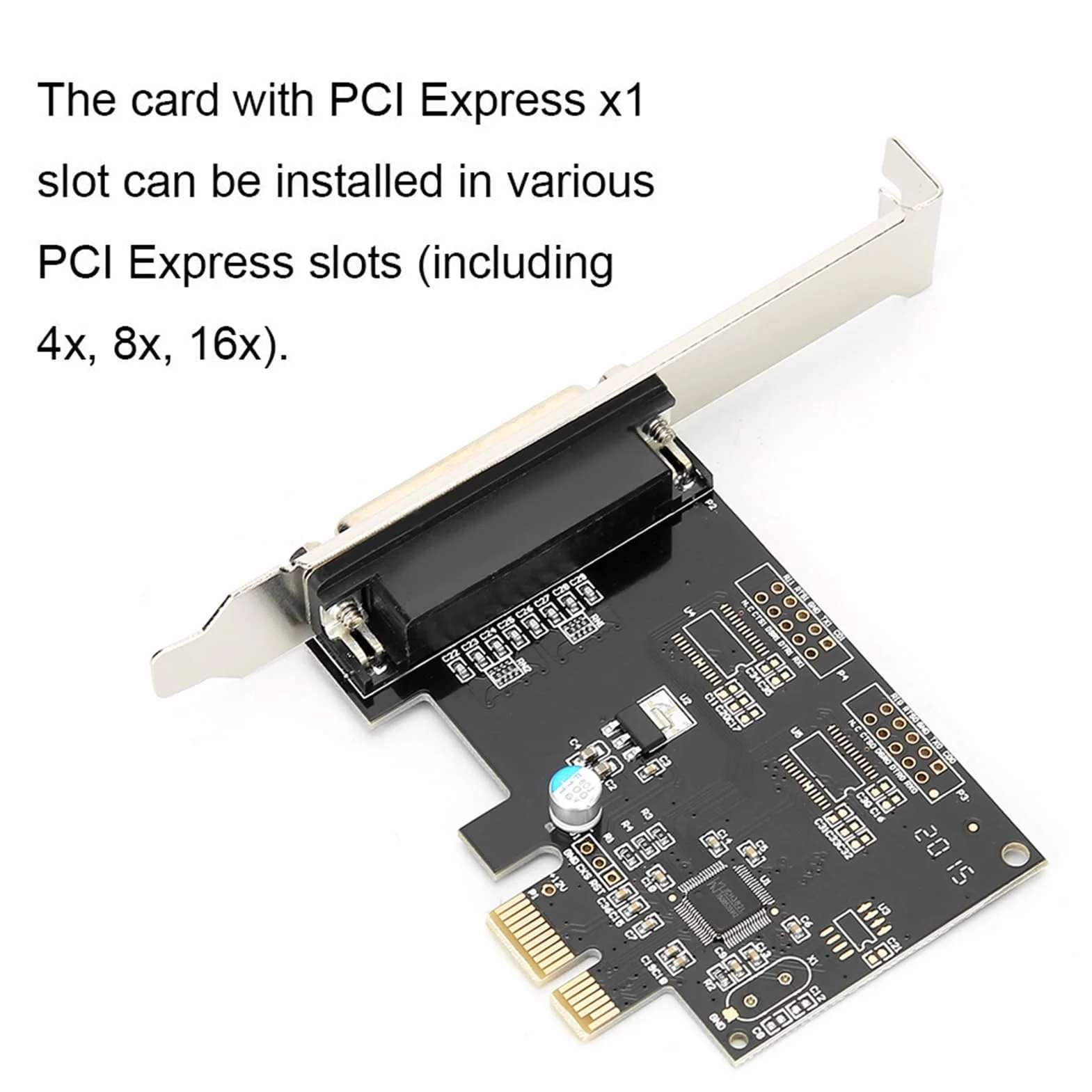 Akozon da PCIE a Parallela, Porta LPT PCI E Scheda Parallela Periferiche di Stampa Adattatore per Stampante DB25