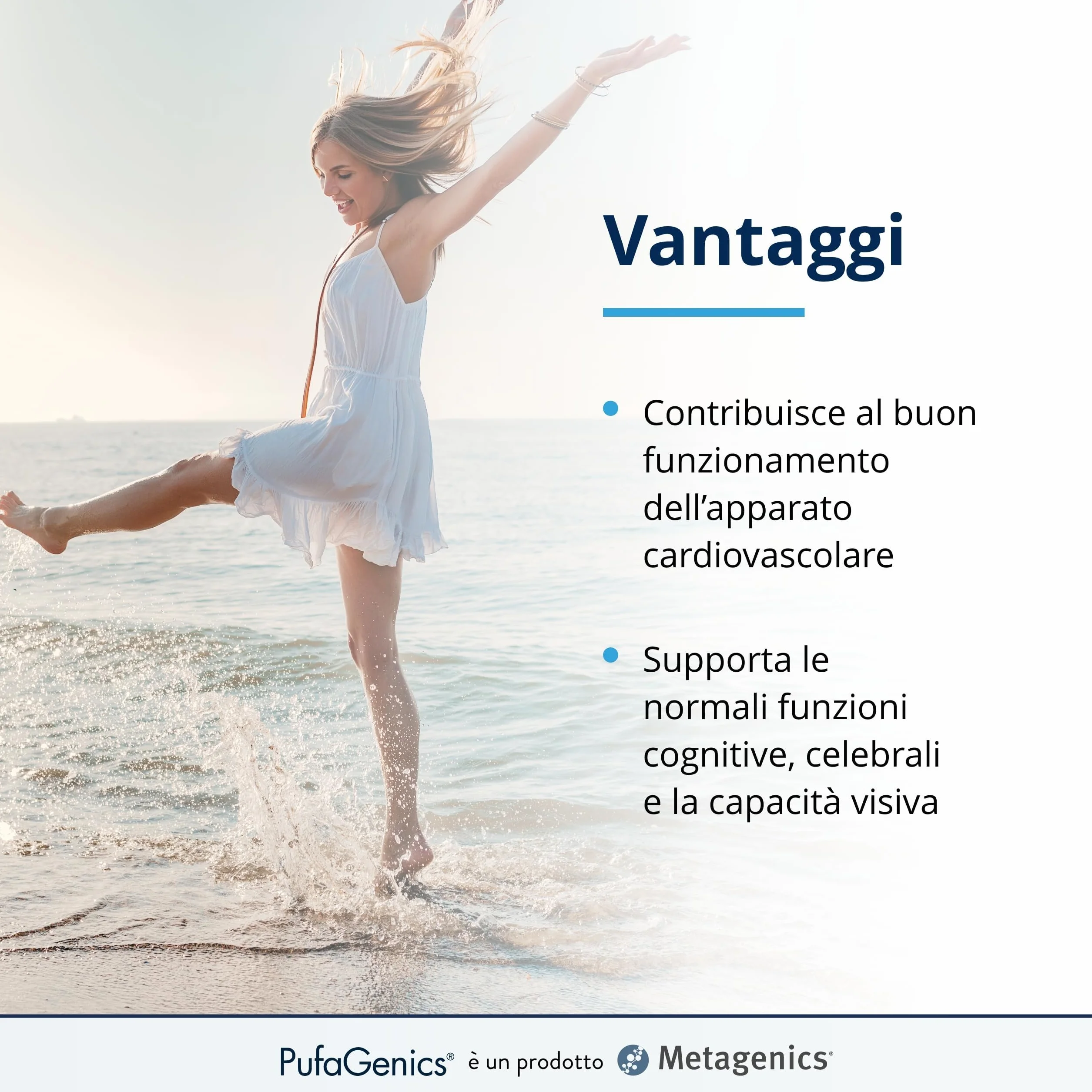 Metagenics PufaGenics Omega 3 Integratore Alimentare Olio di Pesce 90 Gellule