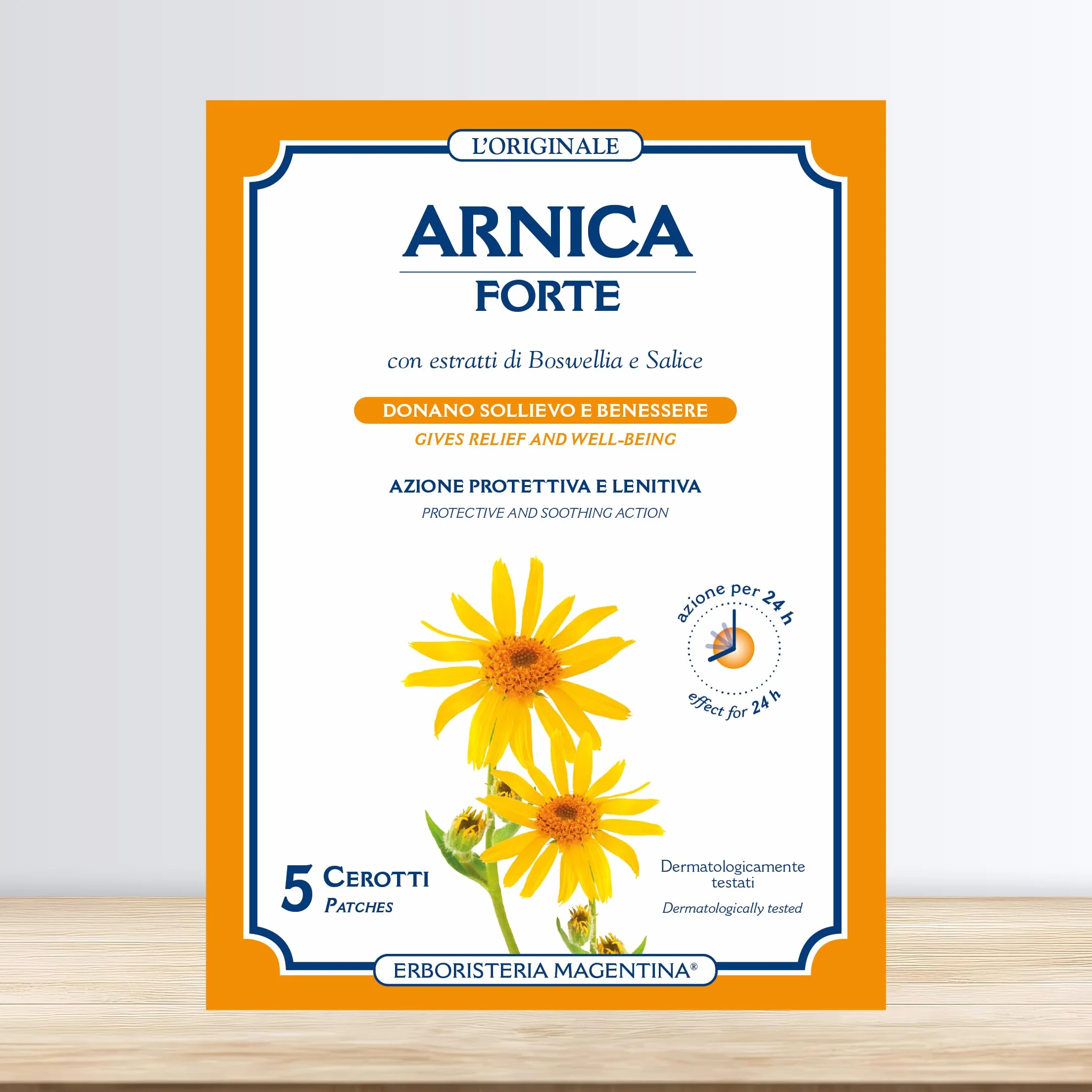 Erboristeria Magentina Arnica Forte 10 Cerotti Monouso - Cerotto Cosmetico 2 Confezioni da 5