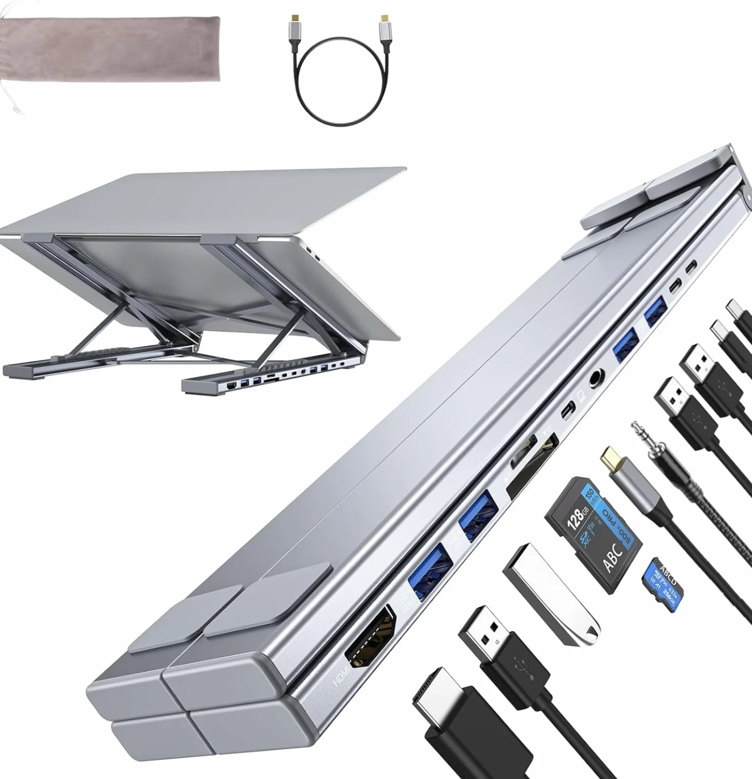 Supporto PC Portatile Docking Station (M92 11 in 1)