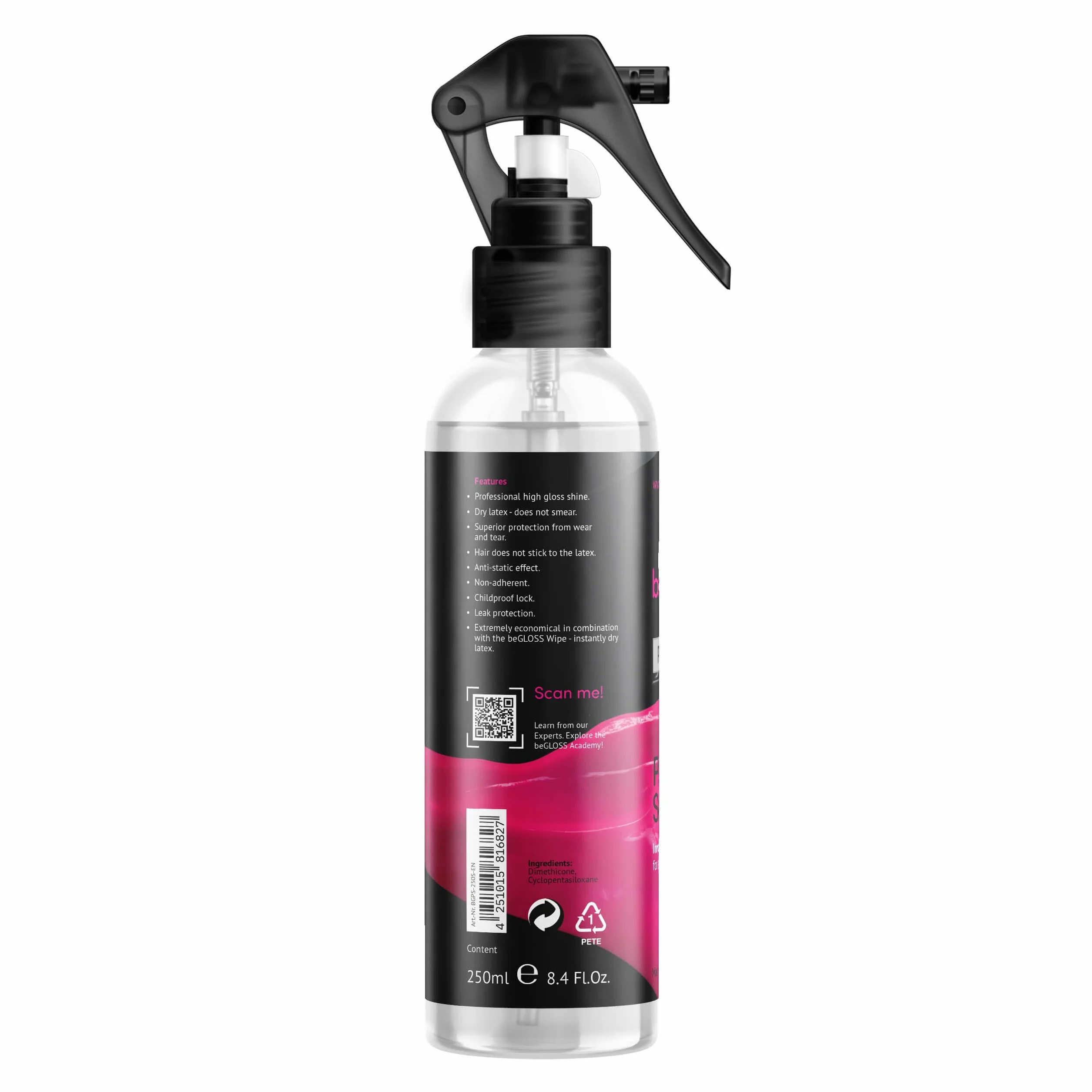 Begloss perfetto Shine Premium spray & Wipe Latex Polish High Gloss Shine lubrificante per polacco Care lattice gomma