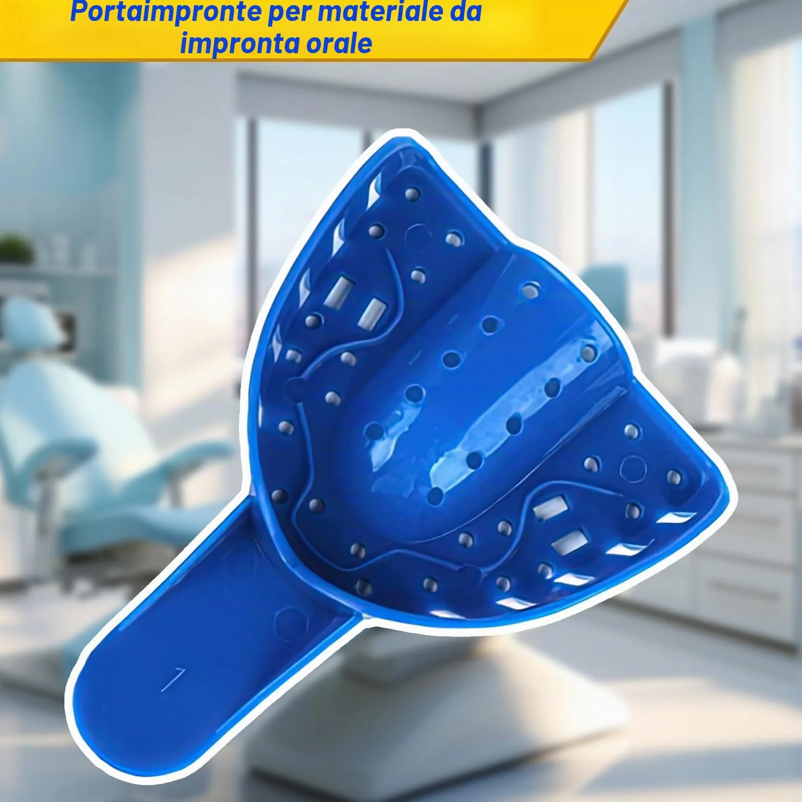 Set per impronta dentale in gesso con cucchiai superiore e inferiore