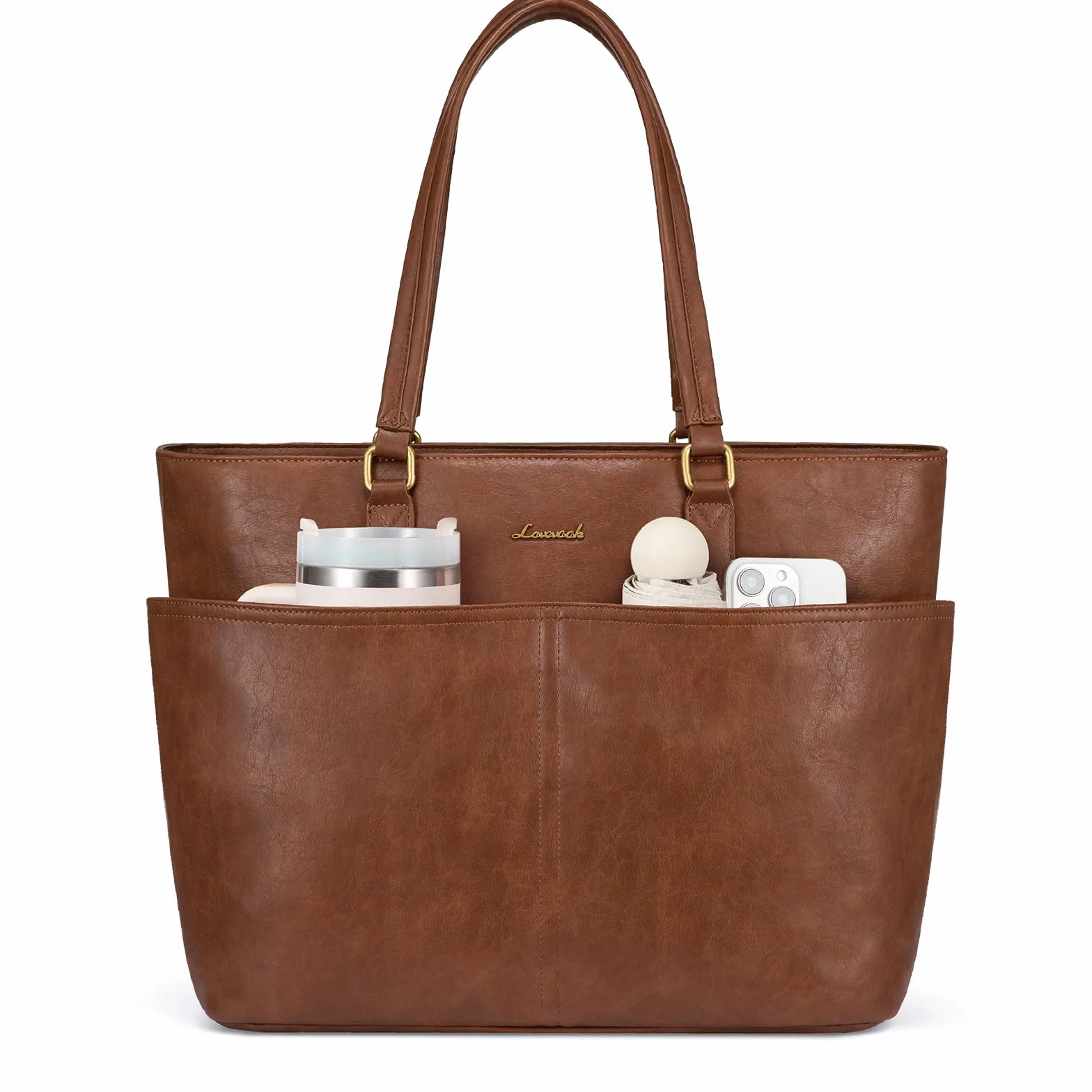 LOVEVOOK Borsa Donna Tote Grande Elegante Porta PC Shopping Università Ufficio Lavoro Tracolla Spesa Giornaliera Capiente Resistente per Lavoro, Studio e Ufficio