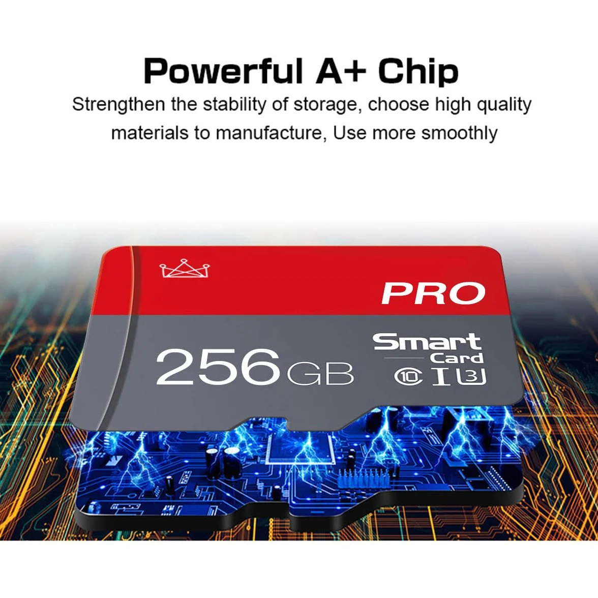 Micro Memory Card 256 GB Micro SD Card 256 GB con adattatore Classe 10 High Speed Mini SD Card per smartphone/Camera/Tablet Confezione da 2