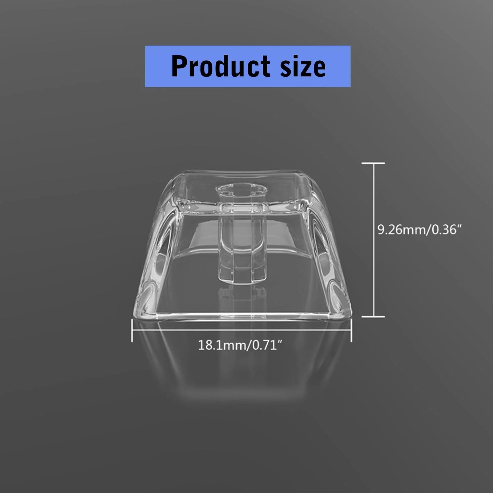 5/10PCS 1U Size Keycaps Trasparentemente Con Retroilluminato XDA Altezza Per Comodo Kechanical Tastiera Makeover Keycap Set Keycap Kit Sostituzione