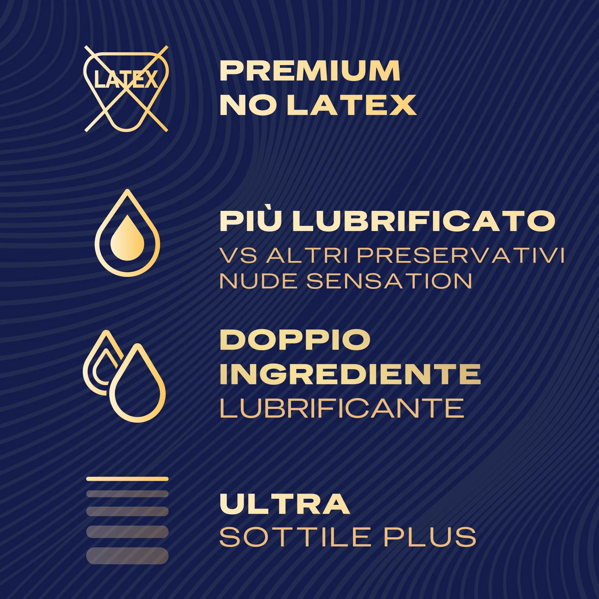 Durex Nude Sensation Extra Lube Preservativi Ultra Sottili 18 Pezzi