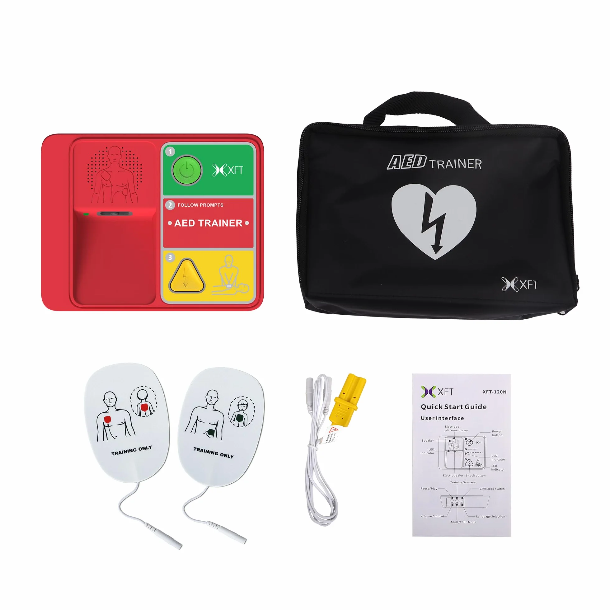 Defibrillatore Didattico Universale 120N DEA Trainer Ultra, Simulatore RCP per Formazione, Vocale Italiano Inglese Francese Tedesco