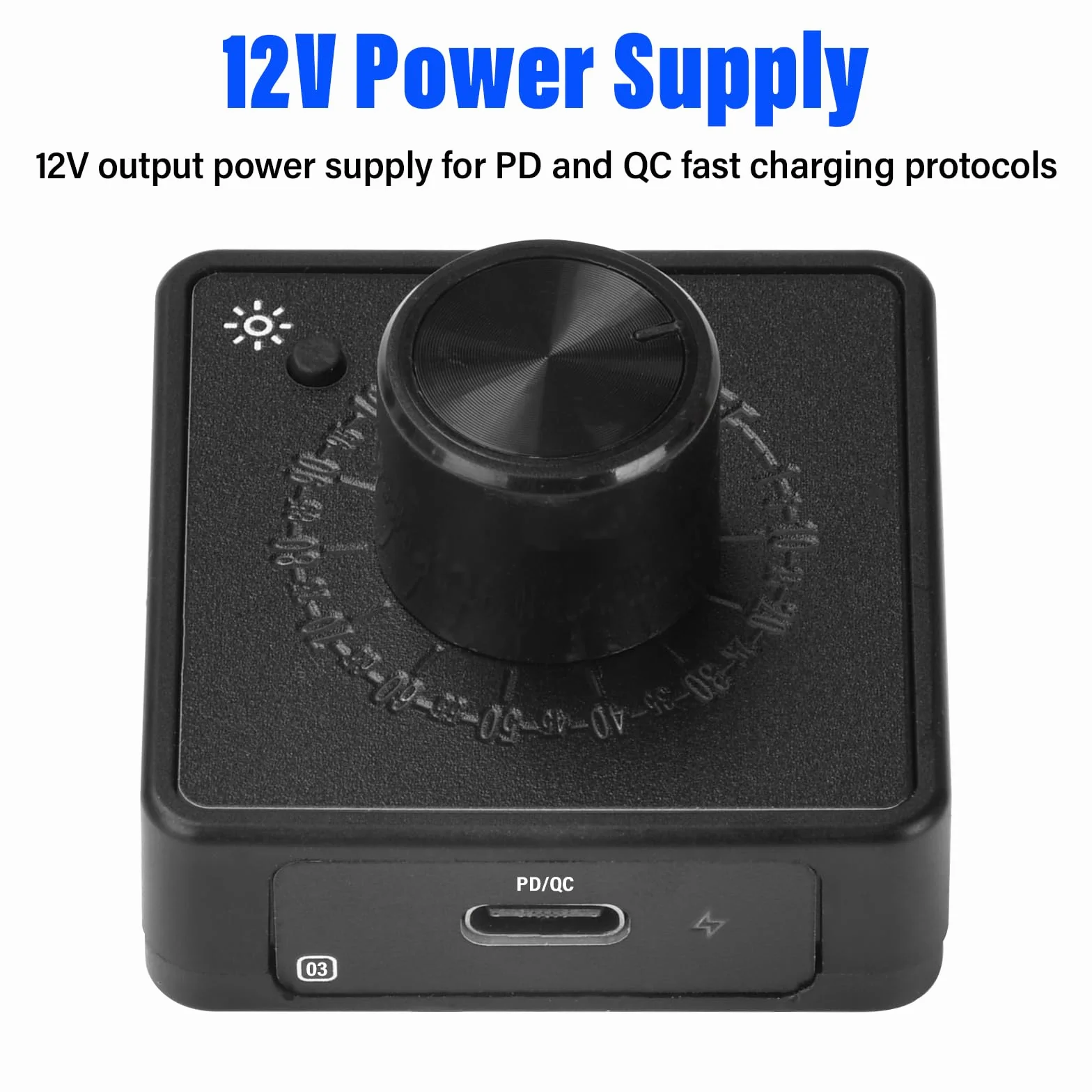 Aideepen 4 Pin 12V PWM Fan Controller Type C Power Supply for PC Housing DIY Water Cooling