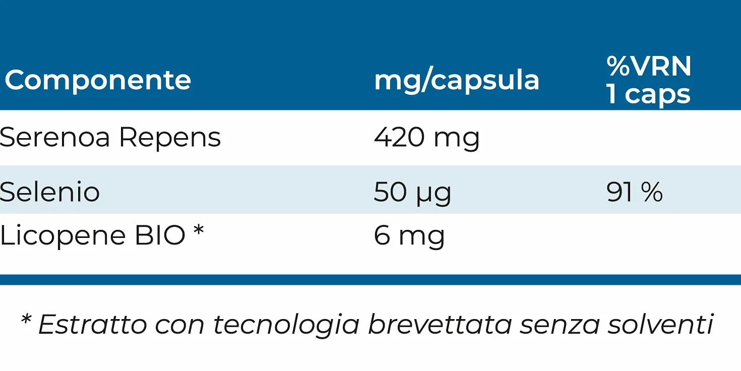 Licoprostina Integratore Alimentare Naturale Licopene Biologico 30 Capsule Prostata