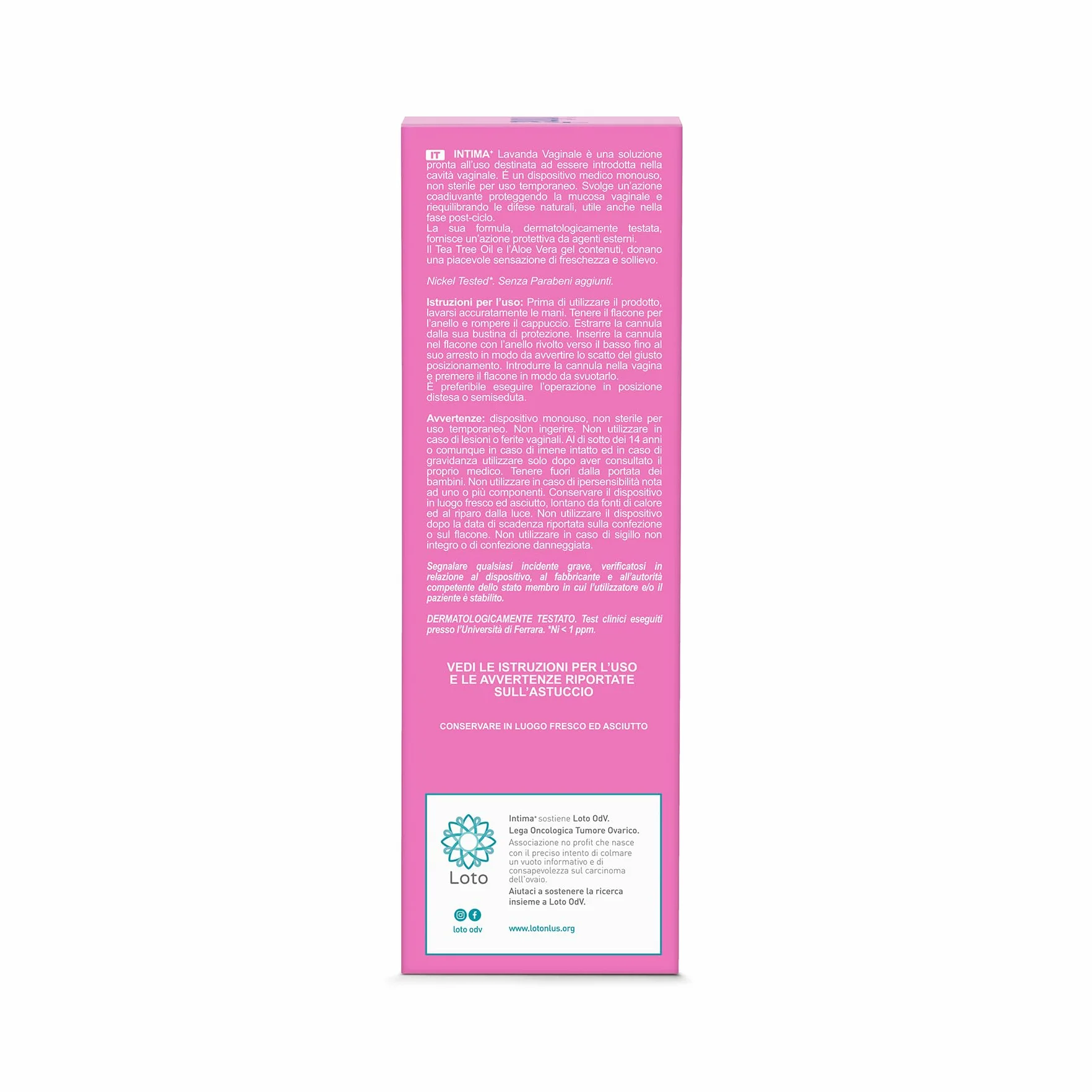 Intima+ I Lavanda Vaginale con Tea Tree Oil e Aloe Vera Gel, pH 4.5, Soluzione Monodose, 140ml