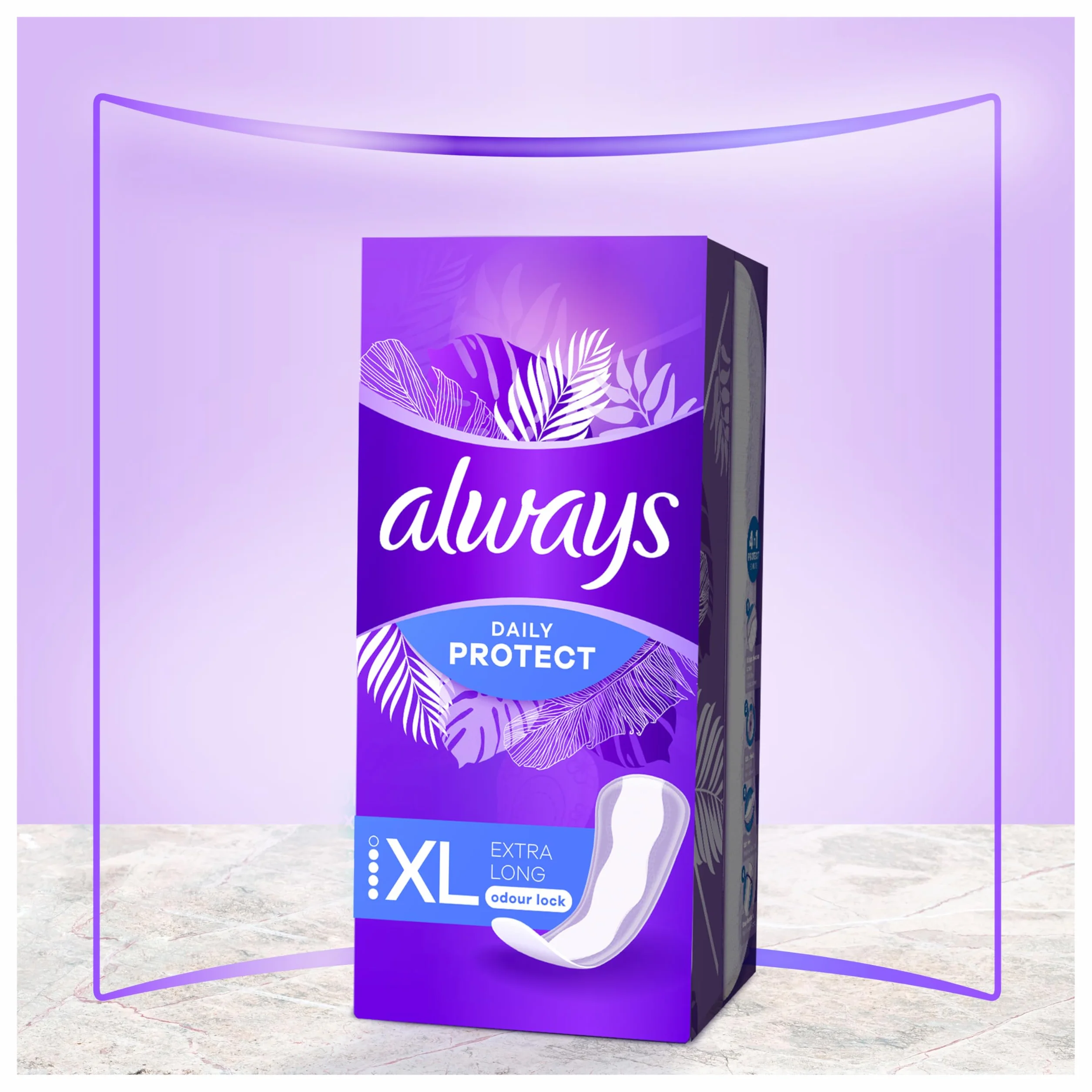 Always Daily Protect Salvaslip da donna Extra Long 54 rilegature traspiranti flessibili