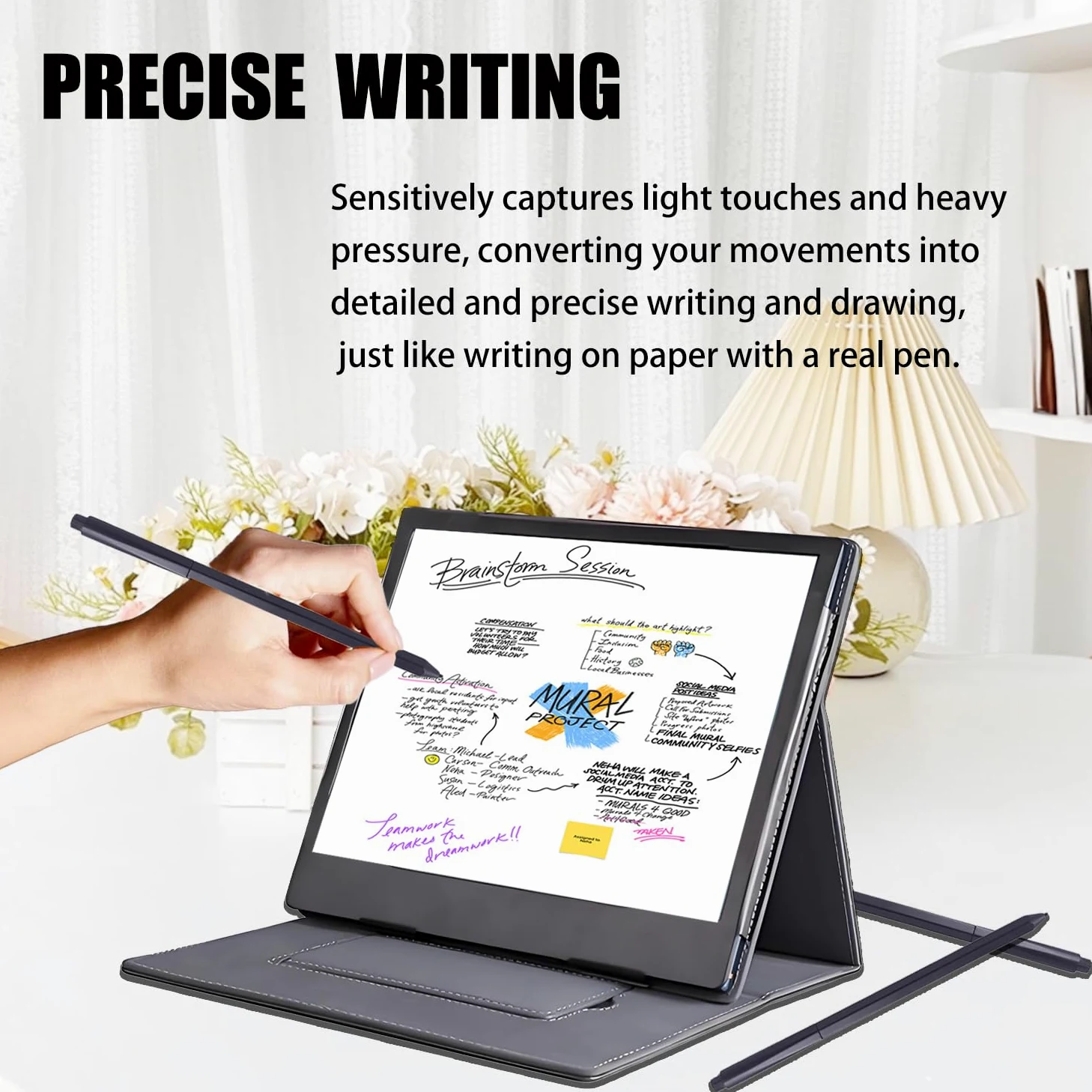Penna stilo 828TT con gomma per BOOX Pen 2/3 compatibile con BOOX Note Air 3C, 3 B/W, Note Air 2/2 Plus per BOOX Tab Ultra C Pro 10.3 E, Go 10.3 ePaper, Mini C
