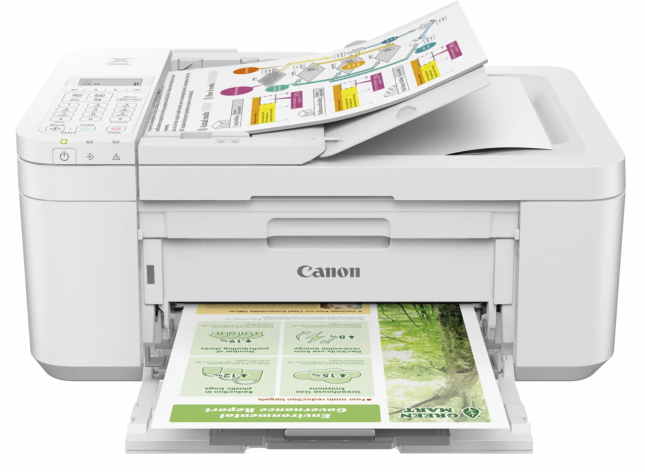 Imprimante Multifonction - CANON PIXMA TR4651 - Jet d'encre bureautique et photo - Couleur - WIFI - Blanc