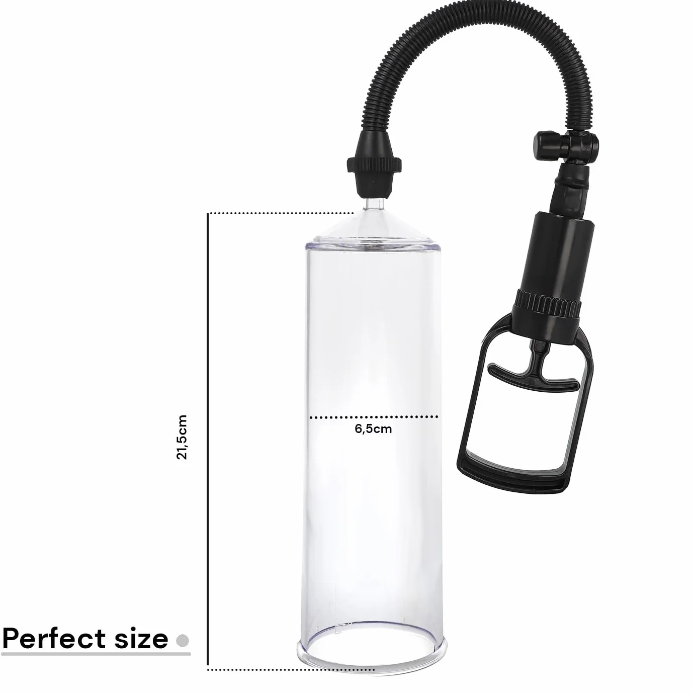 Pompa per il Pene FOPS P02 21,5cm ⌀6,4cm con 3 Guarnizioni in Silicone Trainer Sex Toy