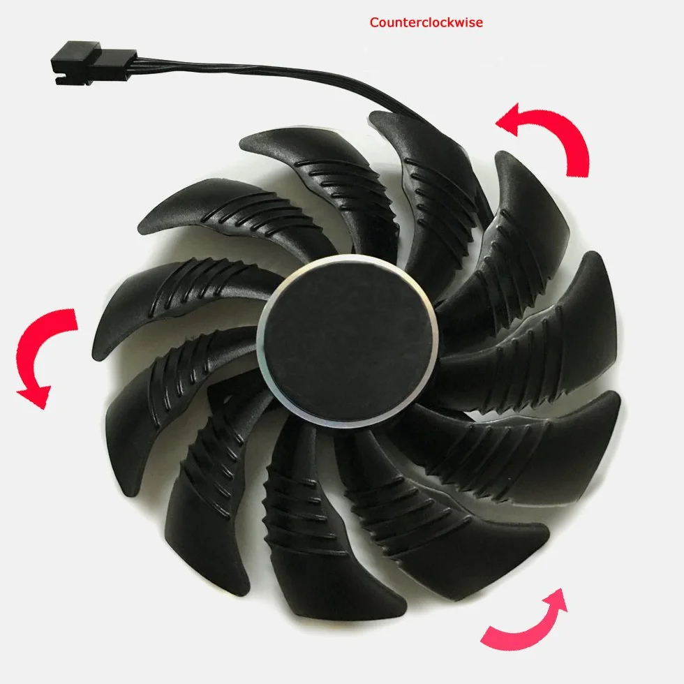 2 Pcs/lot T129215SU Graphics Card Fan for GIGABYTE GTX 1050Ti 1060 1070 RX 470 480 570 580 R9 380X