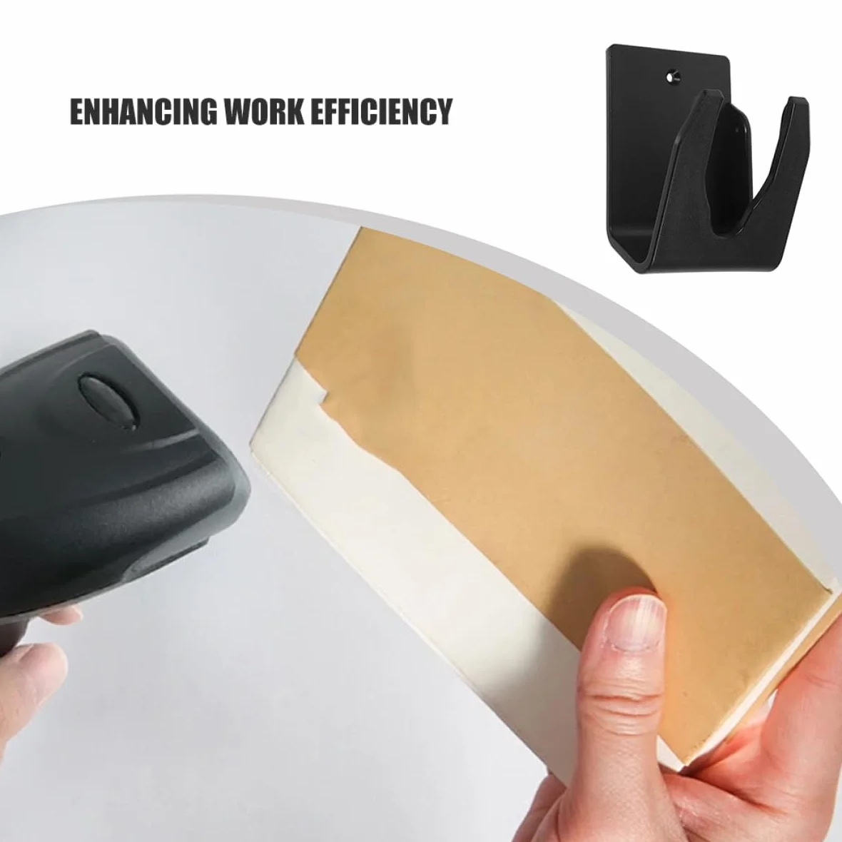 Uonlytech Supporto per Scanner Codici a Barre da Scrivania e Parete, Set da 3 Pezzi, Montaggio Sospeso Stabile
