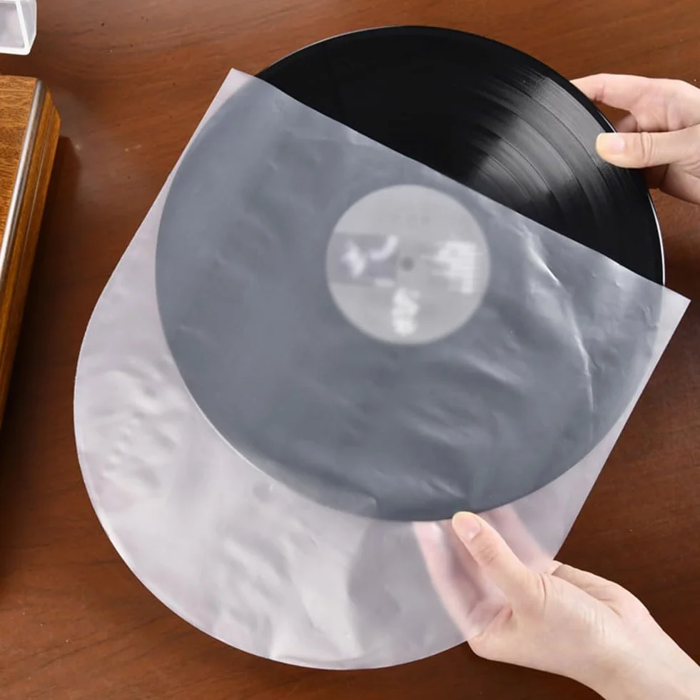 Buste per Dischi in Vinile, Custodie per Dischi in Vinile, Buste Interne per Dischi in Vinile, Buste per Vinili, Custodie Protettive in Vinile, Copertine Dischi Vinile Semi,12 Pollici, 50 Pezzi