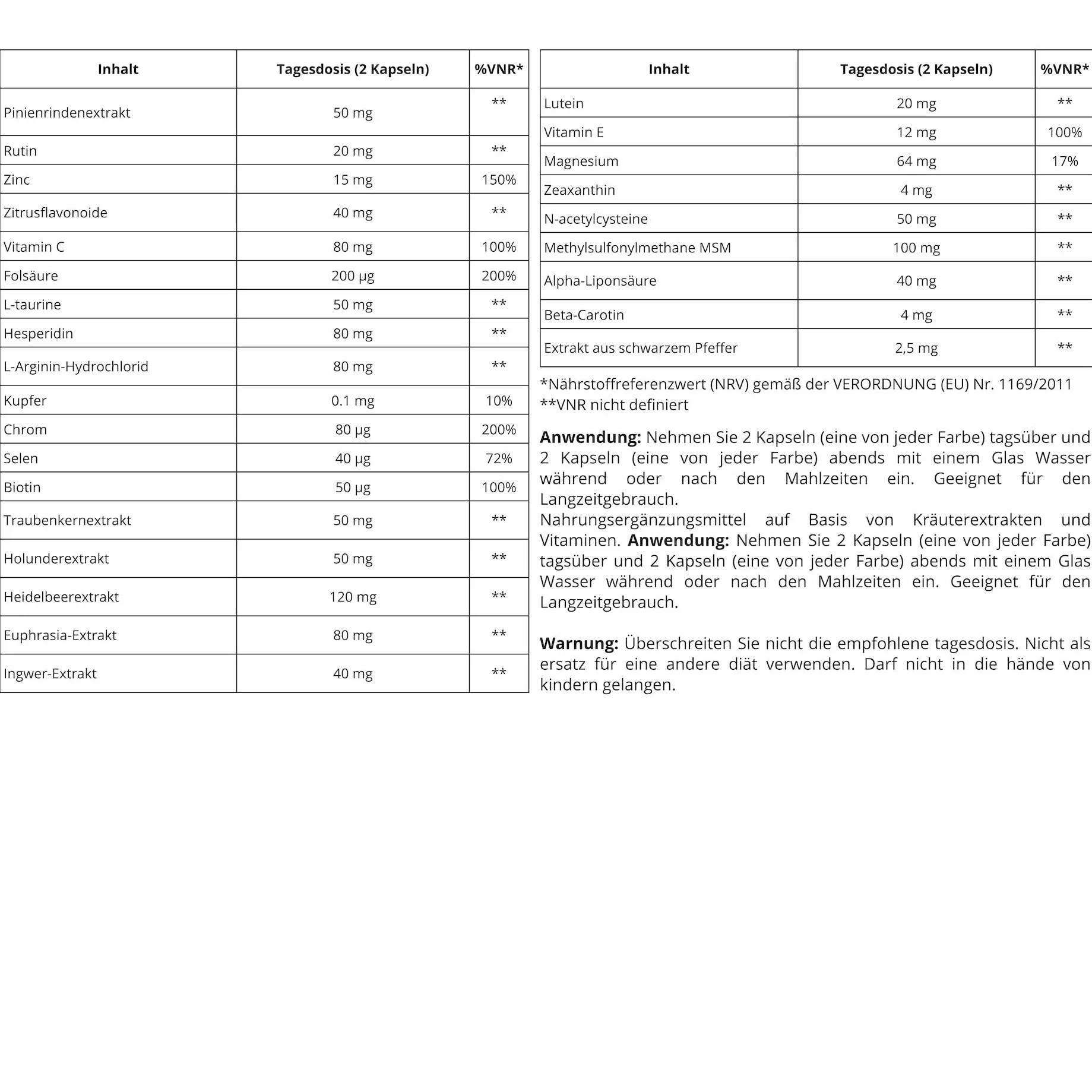 Vitalvisin Integratore OCCHI Luteina Zeaxantina Astaxanthin 40 capsule