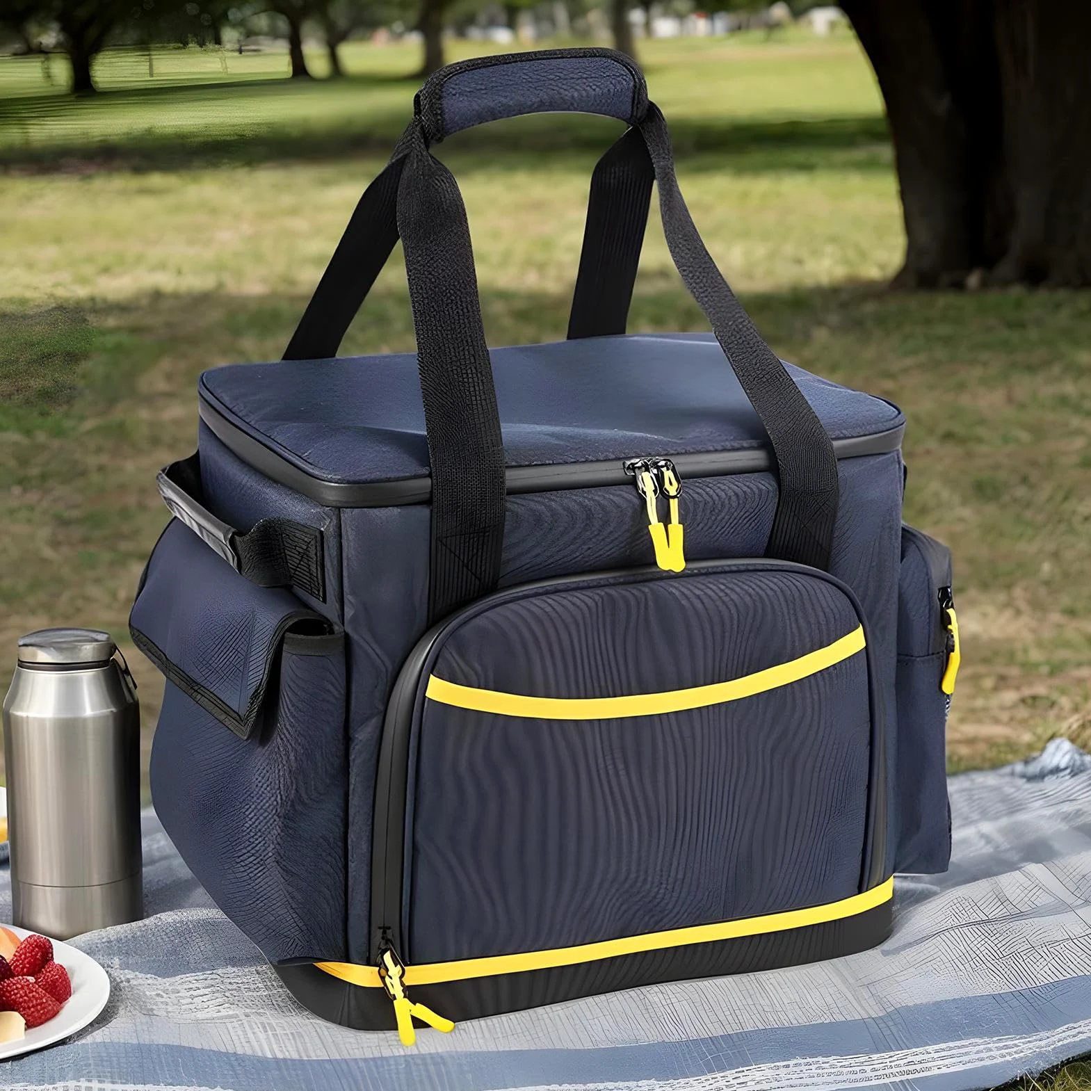 Borsa Porta Cavi Di Ricarica Antistatico E Antiurto Con Tasche Multiple | Custodia Impermeabile Per Cavi Di Ricarica Custodia da Viaggio in Oxford con Più Tasche Power Station