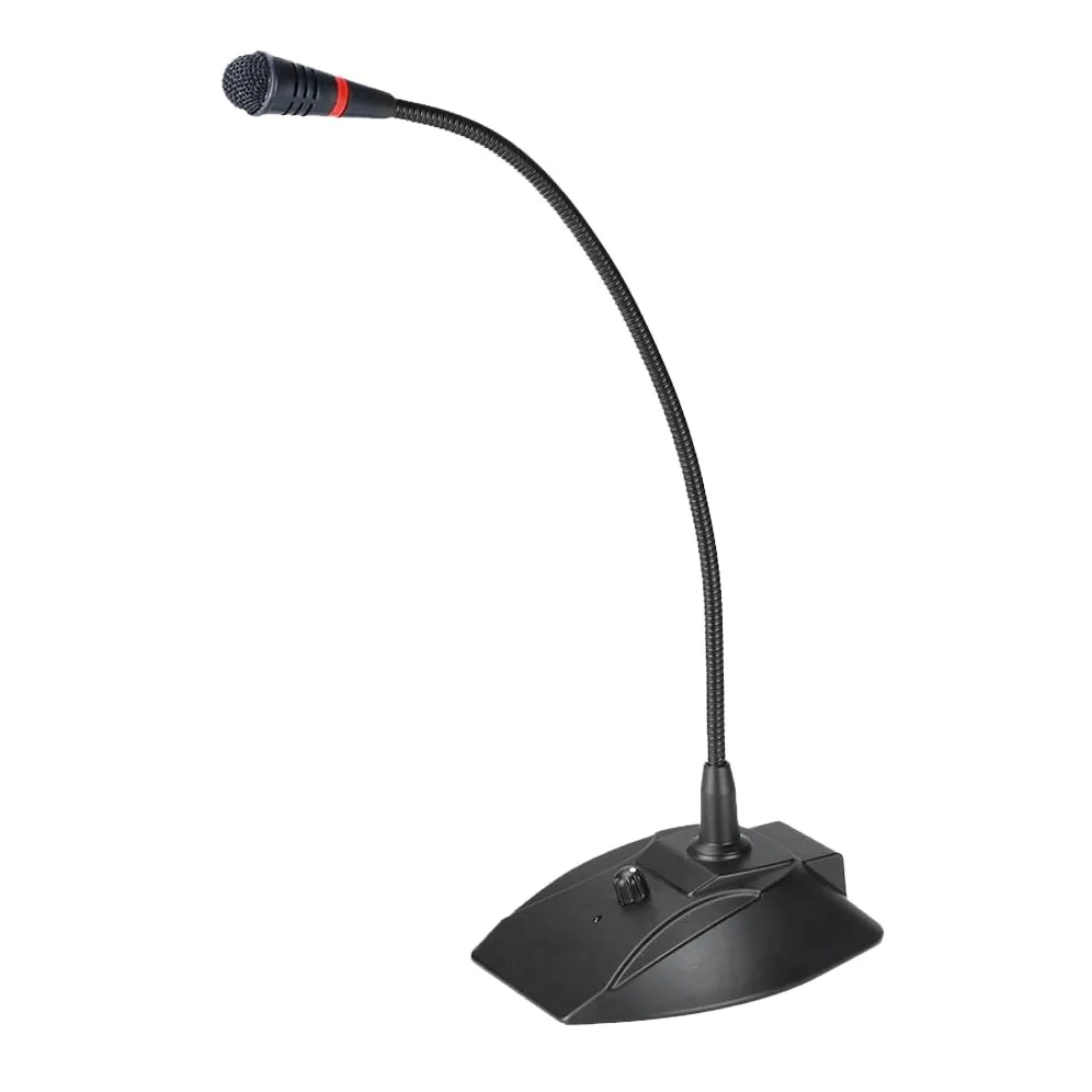 Microfono USB professionale da scrivania, cardioide, direzionale, 3,5 mm, per PC, plug and play, supporto regolabile a collo d'oca, per riunioni e live streaming e design con rumore