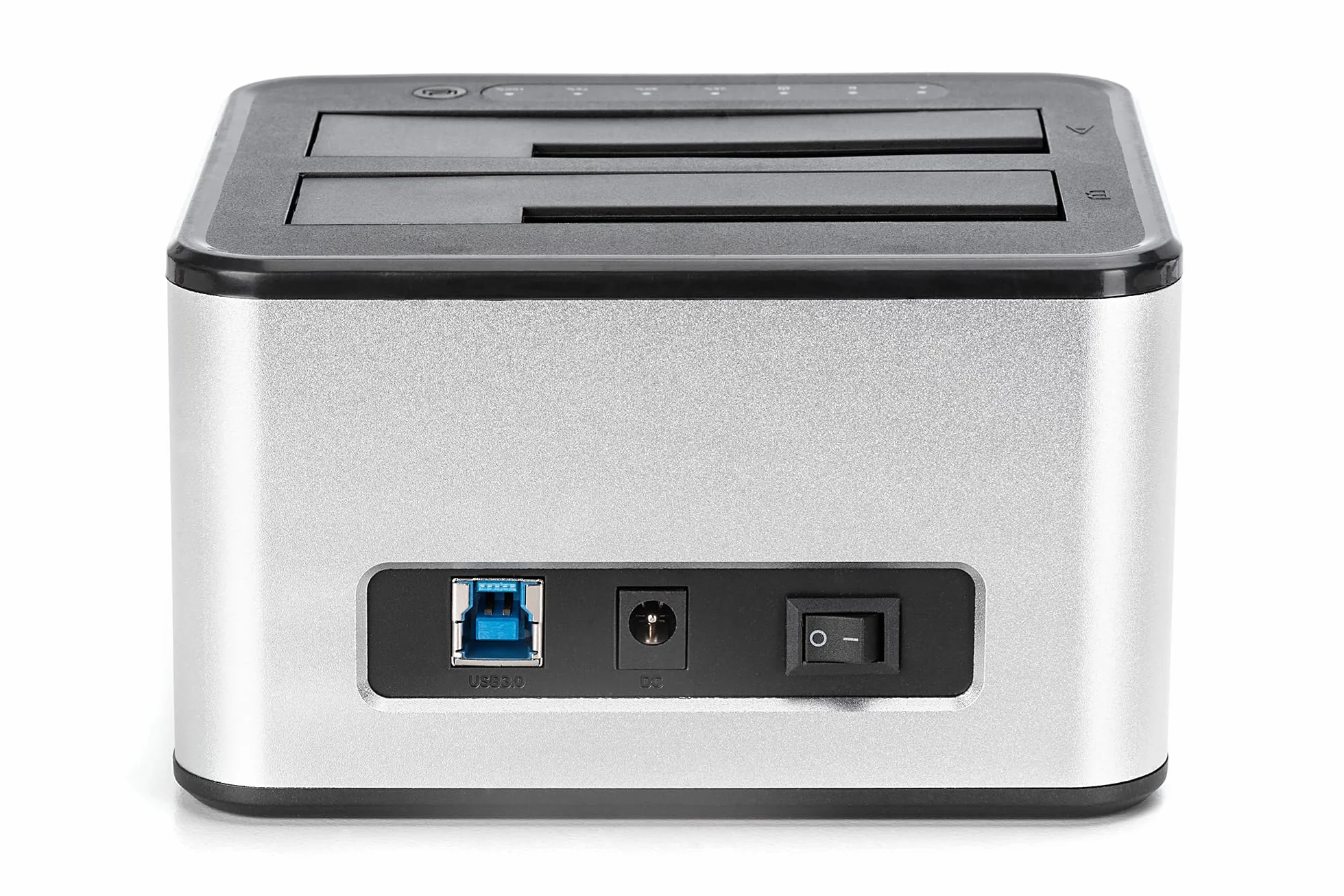 DIGITUS DA-71540-2 Docking Station SATA HDD Duale USB 3.0 per SSD e Hard Disk 2,5"/3,5" SATA 3 Funzione di Clonazione Grigio